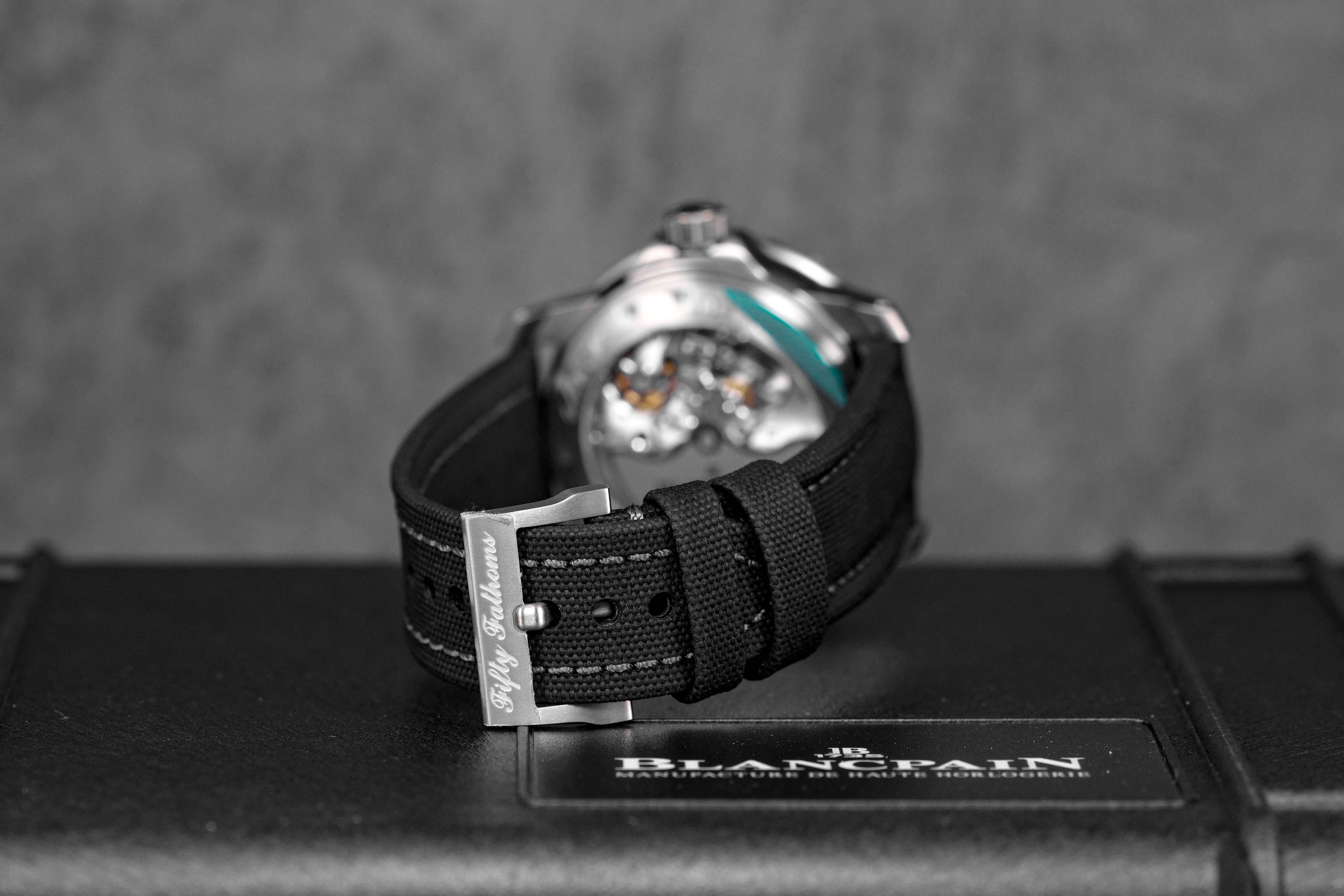 Harga Blancpain Fifty Fathoms Black Canvas Terbaru