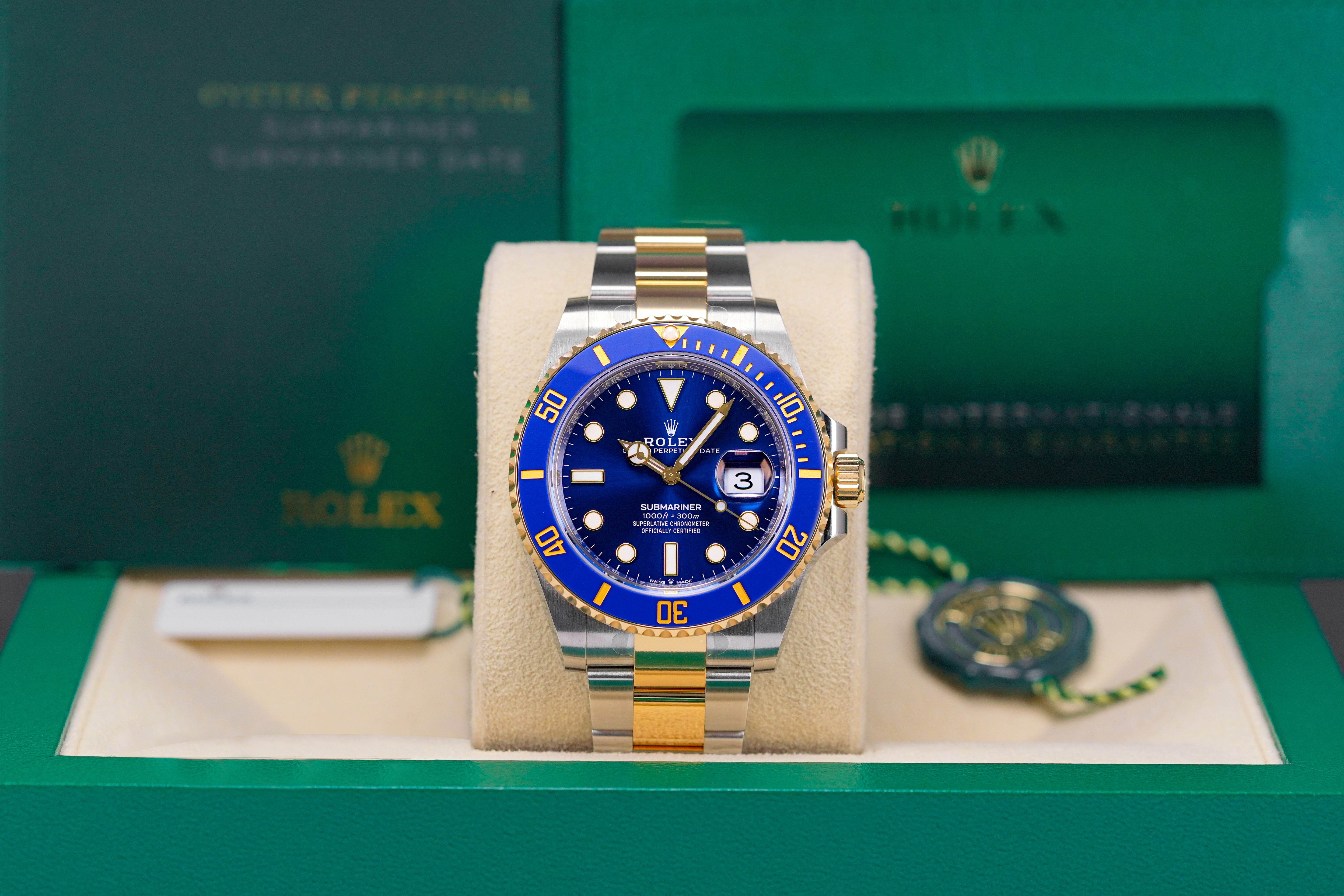 SUBMARINER DATE 41MM TWOTONE YELLOWGOLD BLUE DIAL (2023)