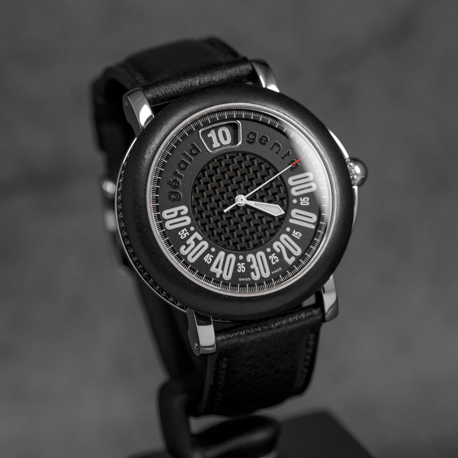 RETRO SPORT JUMPING HOUR BLACK DIAL (WATCH ONLY)