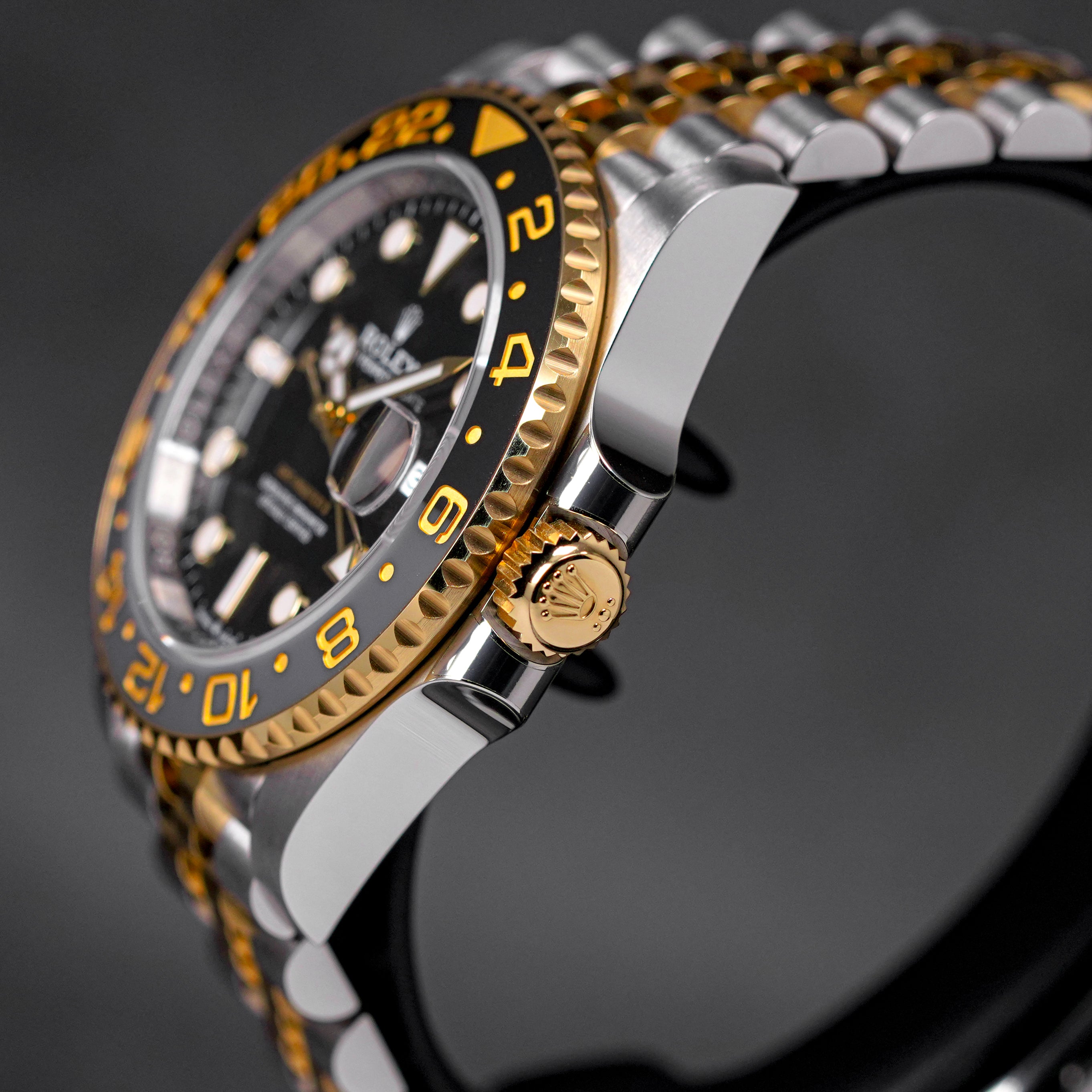 GMT MASTER-II TWOTONE YELLOWGOLD 'GUINNESS' BLACK DIAL (2023)
