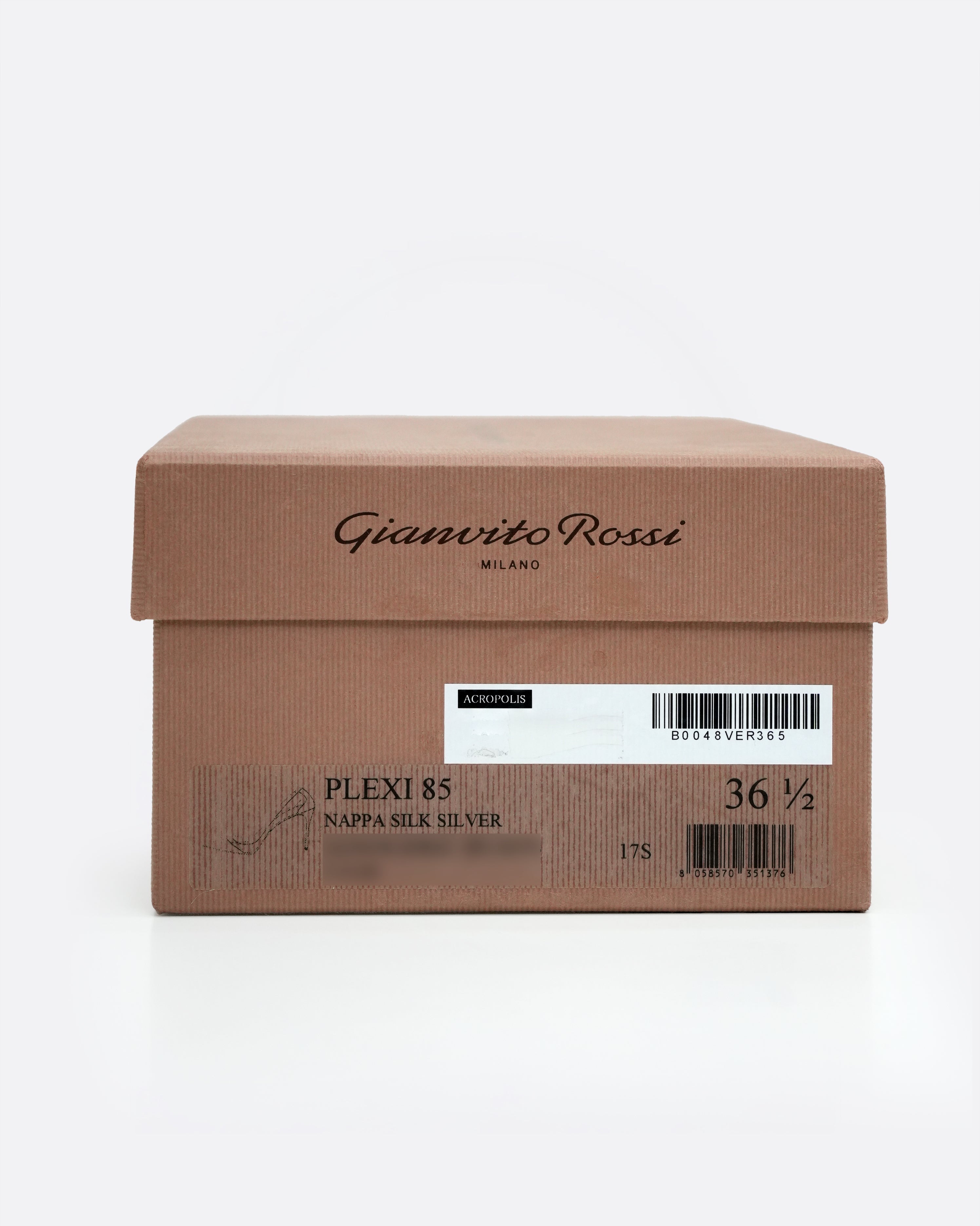 LEATHER PUMPS SILVER - SIZE 36.5