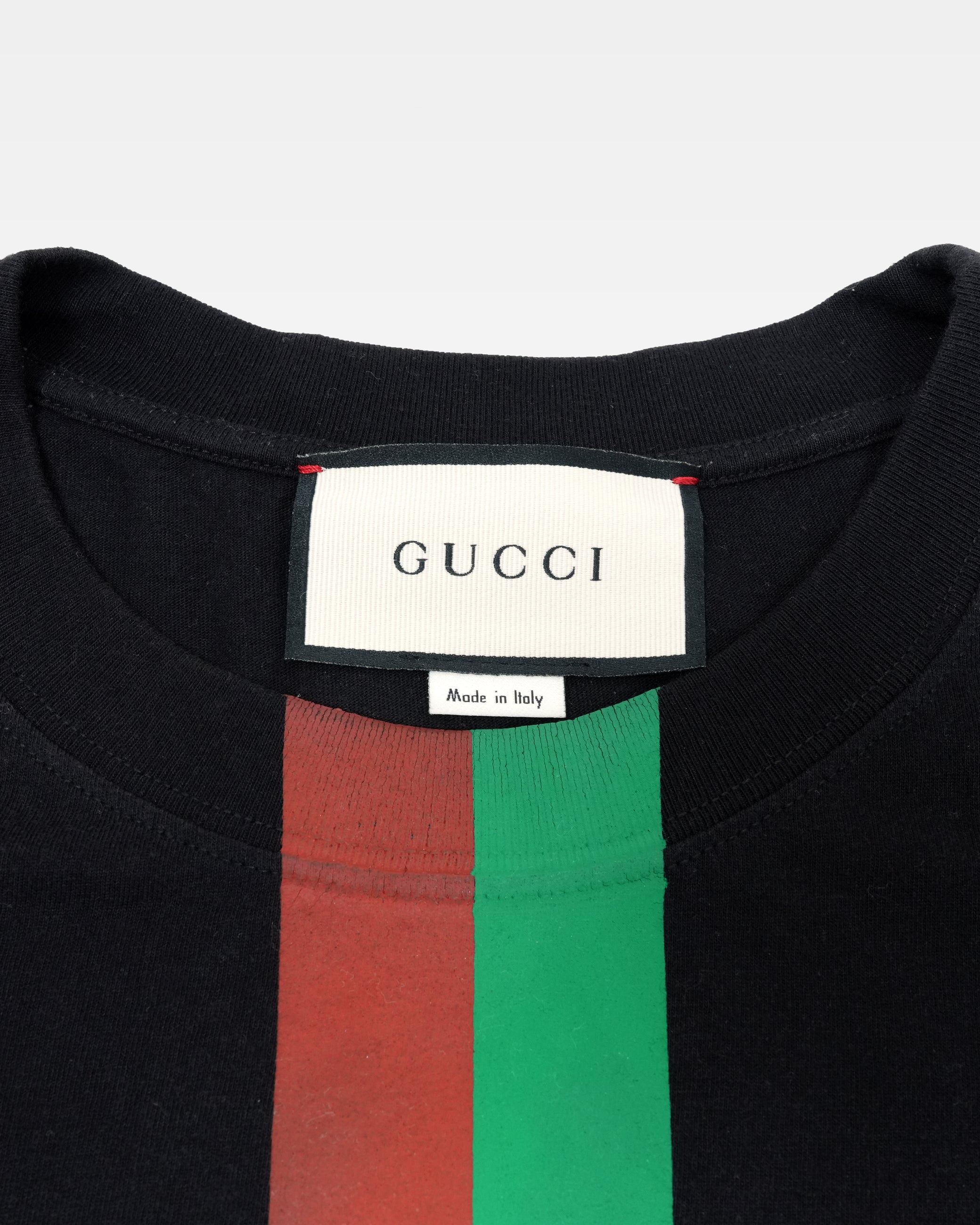 FAKE/NOT PRINT T-SHIRT BLACK SIZE M