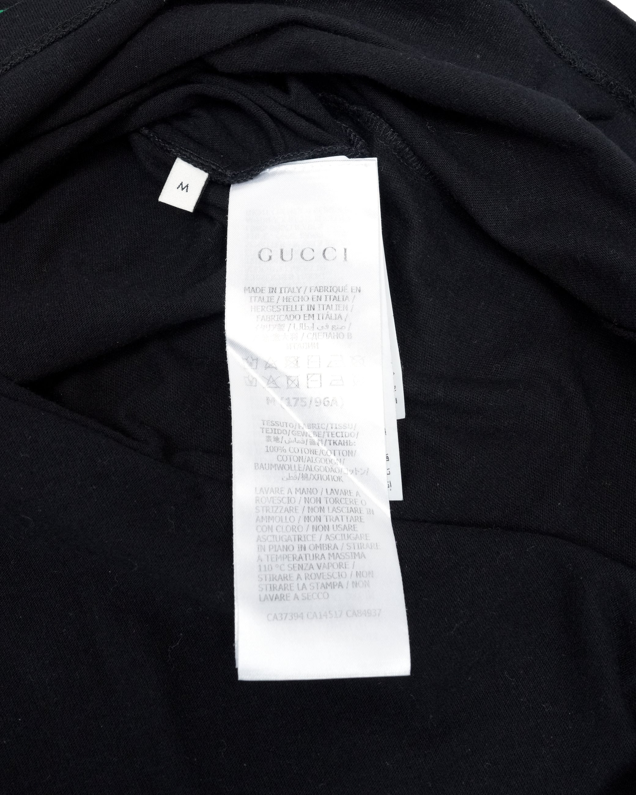 FAKE/NOT PRINT T-SHIRT BLACK SIZE M
