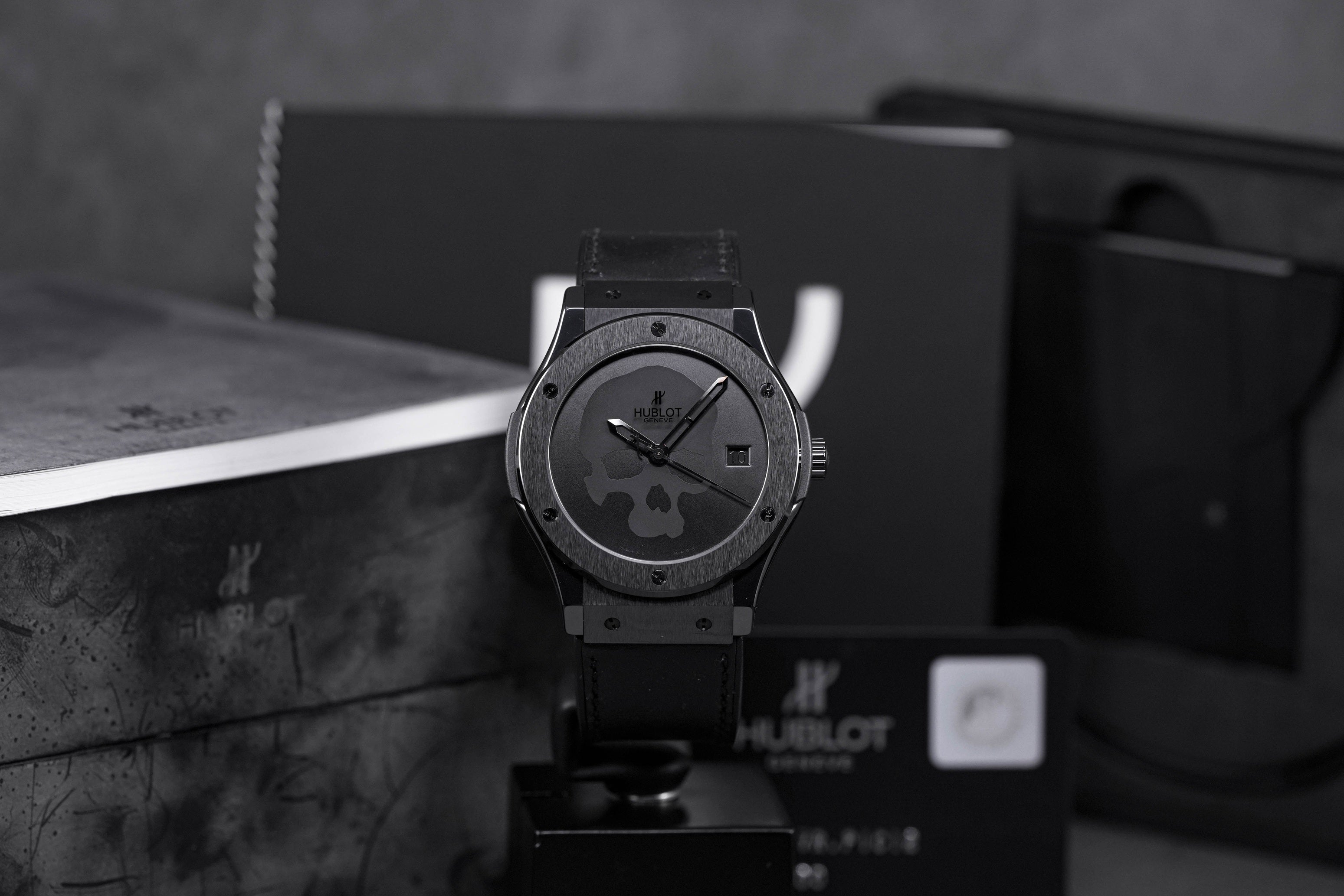 CLASSIC FUSION 45MM BLACK CERAMIC 'SKULL BANG' LIMITED EDITION (UNDATED)