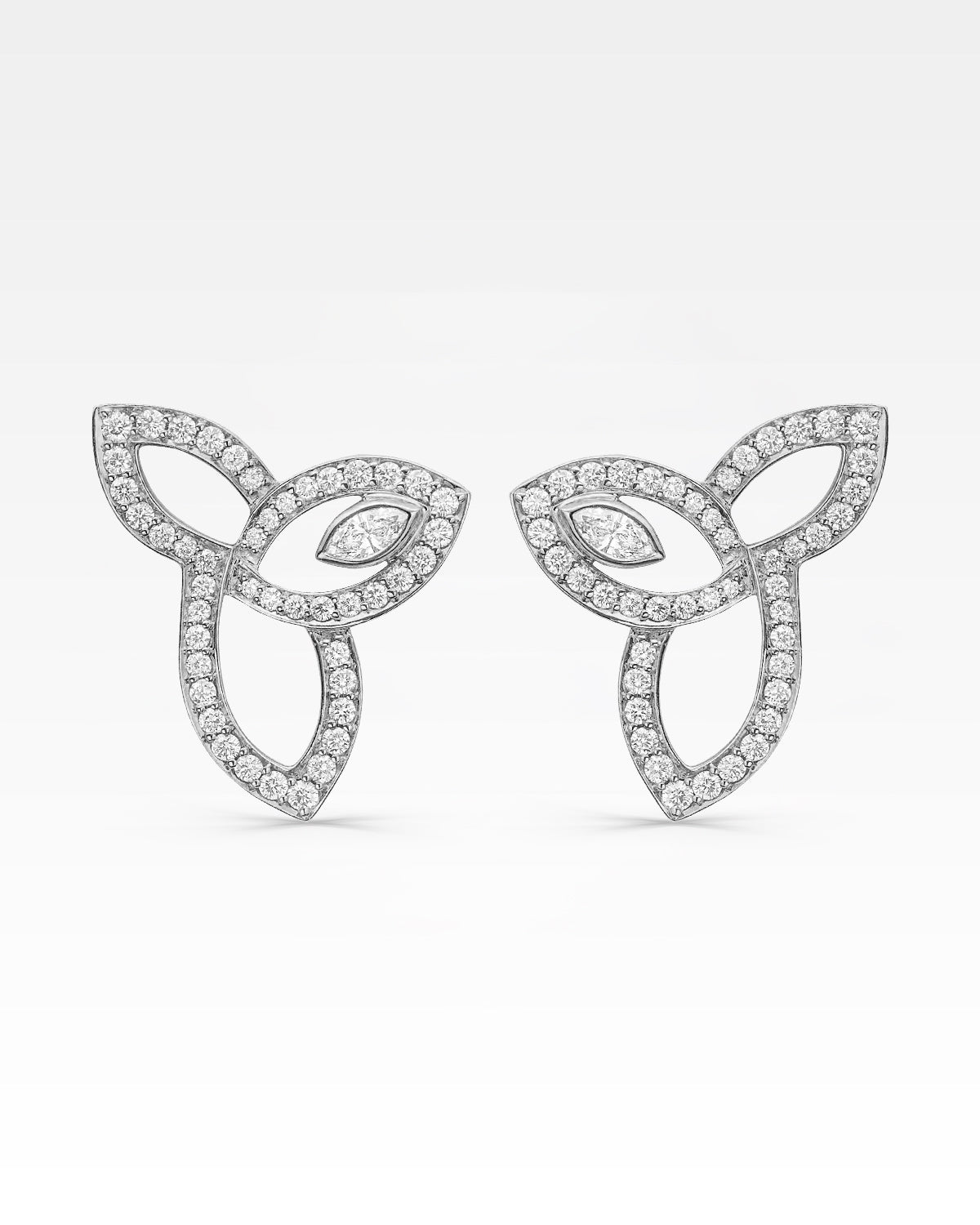 LILY CLUSTER DIAMOND EARRINGS LARGE