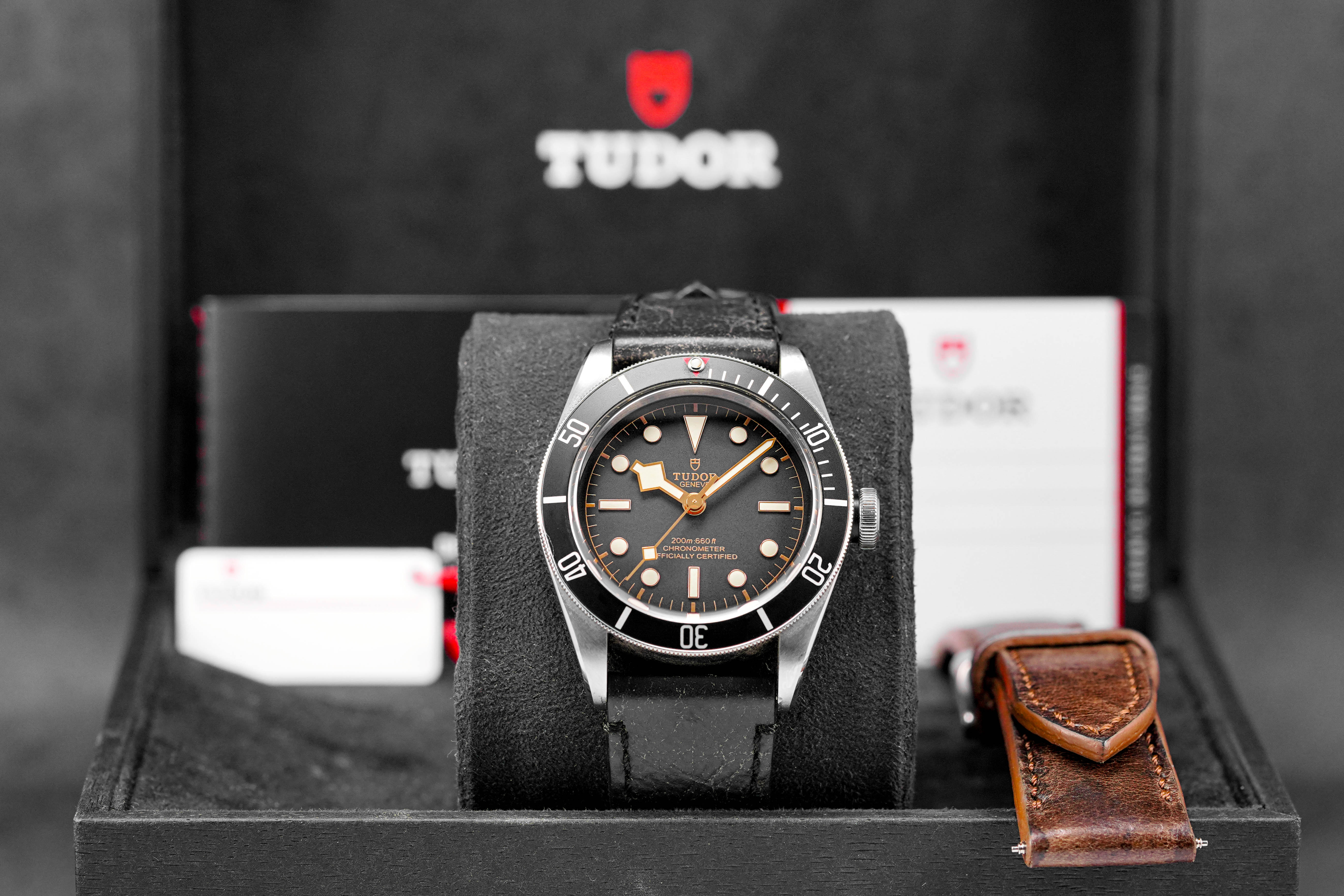 Heritage Black Bay 41 Leather Strap