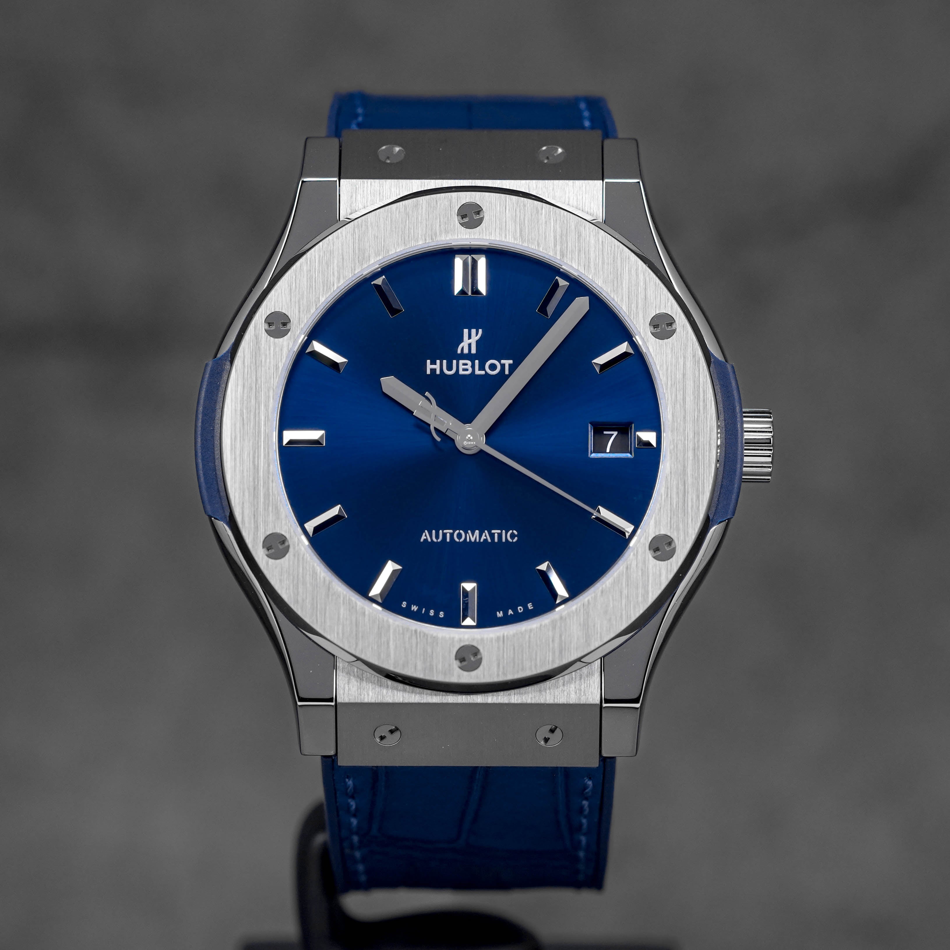 Harga Hublot Classic Fusion 45mm Titanium Blue Terbaru