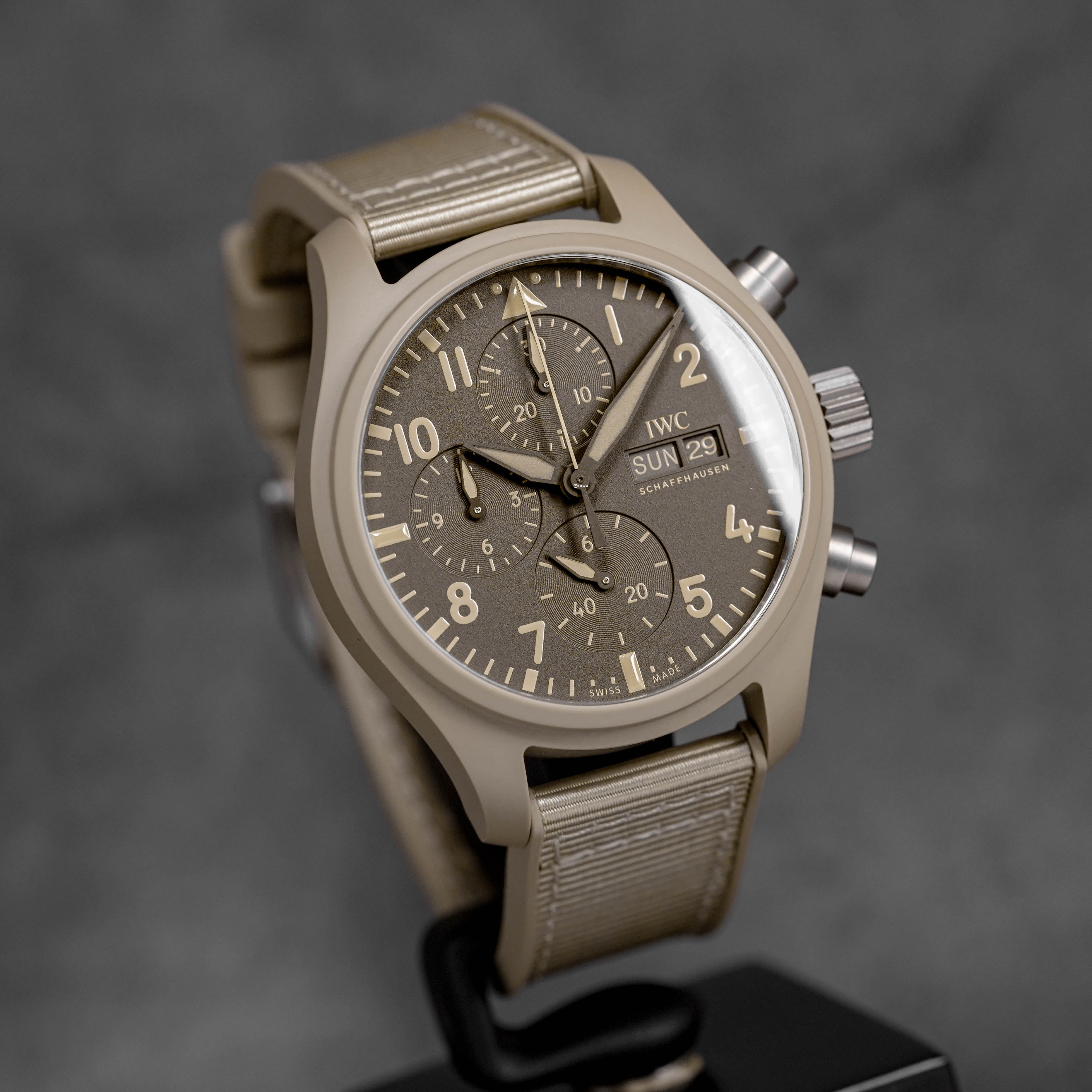 Harga IWC Pilot Chronograph Top Gun Mojave Desert