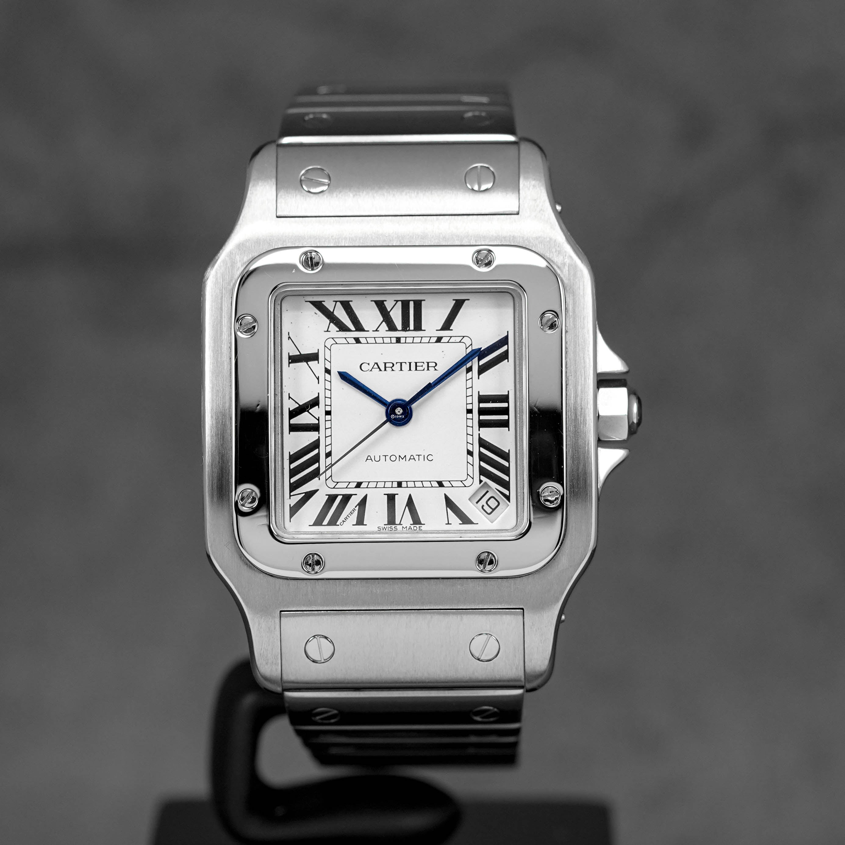 SANTOS GALBEE XL SILVER DIAL (WATCH ONLY)