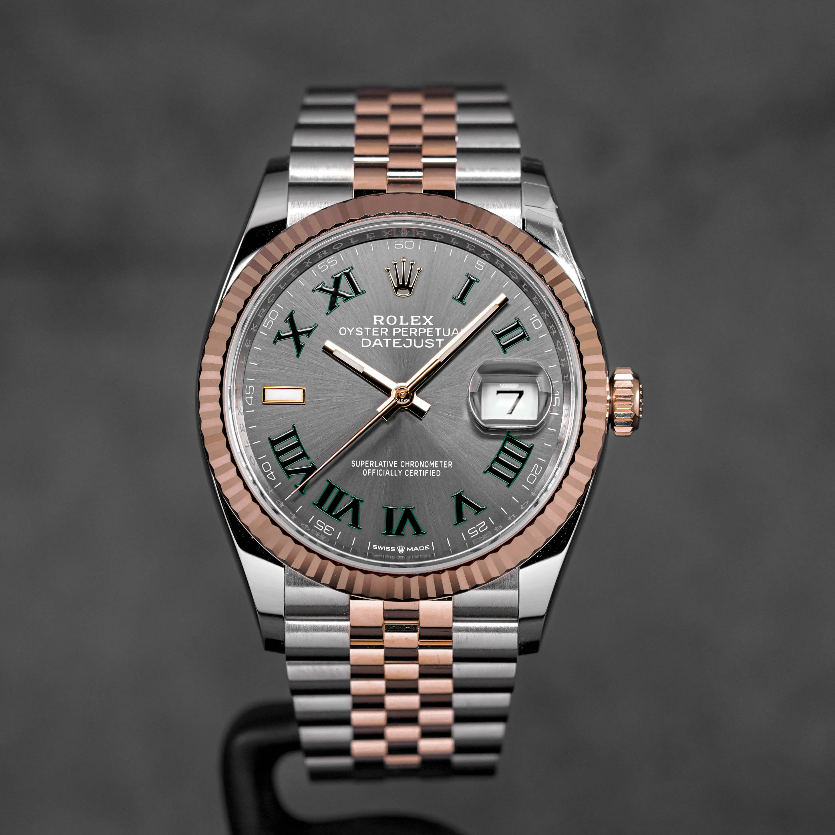 DATEJUST 36MM TWOTONE ROSEGOLD WIMBLEDON DIAL (2025)