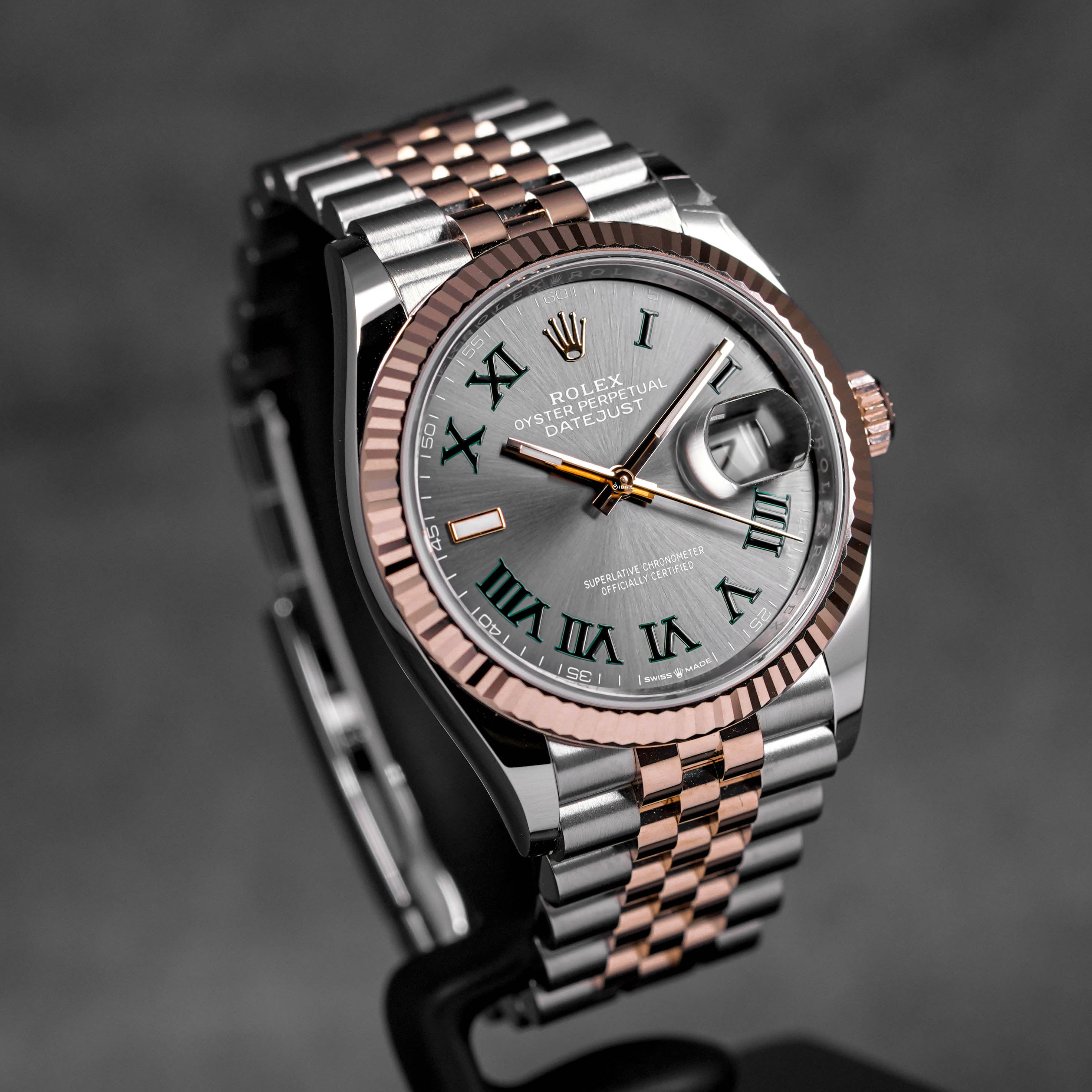 DATEJUST 36MM TWOTONE ROSEGOLD WIMBLEDON DIAL (2025)