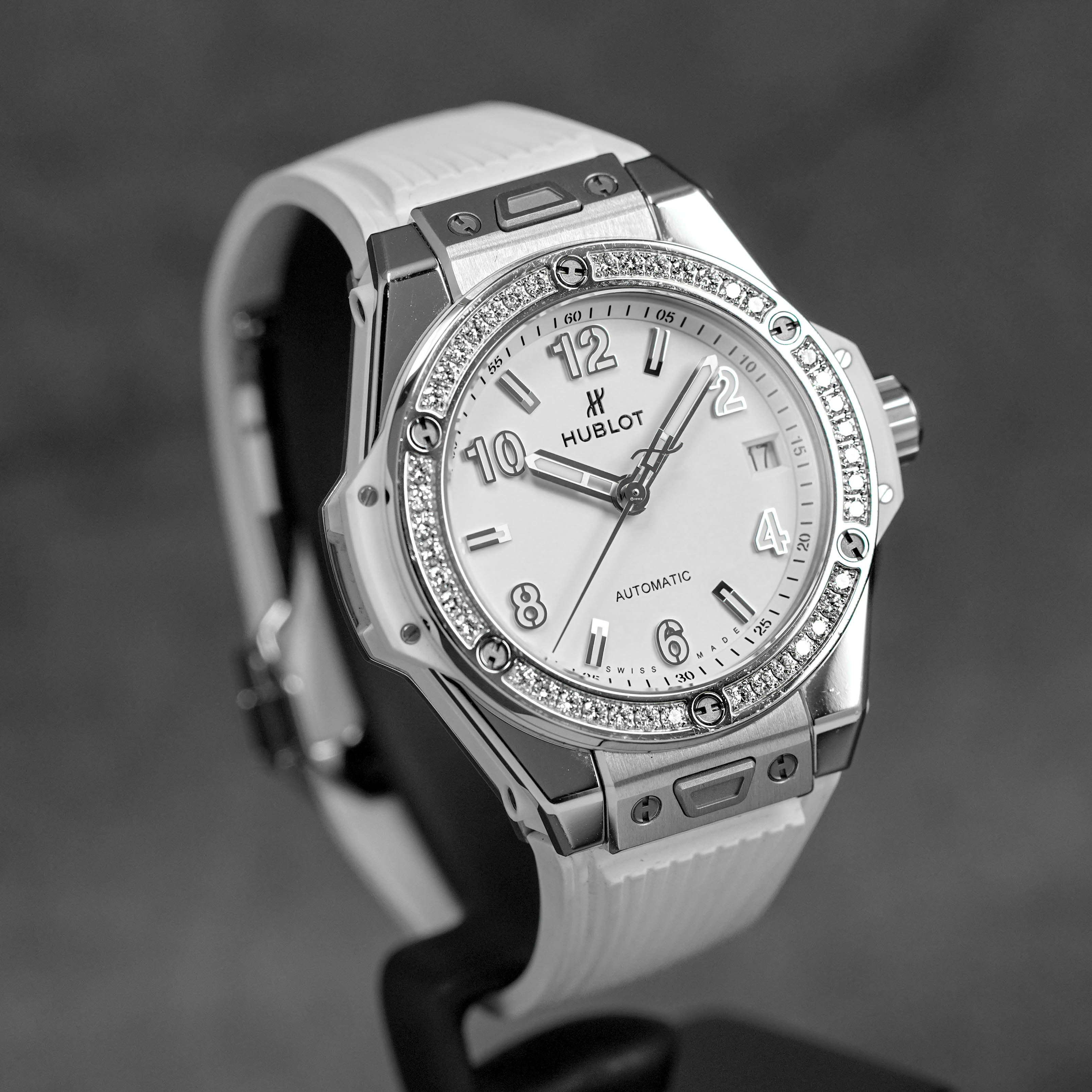 BIG BANG ONE CLICK 39MM STEEL WHITE DIAMONDS (WATCH ONLY)