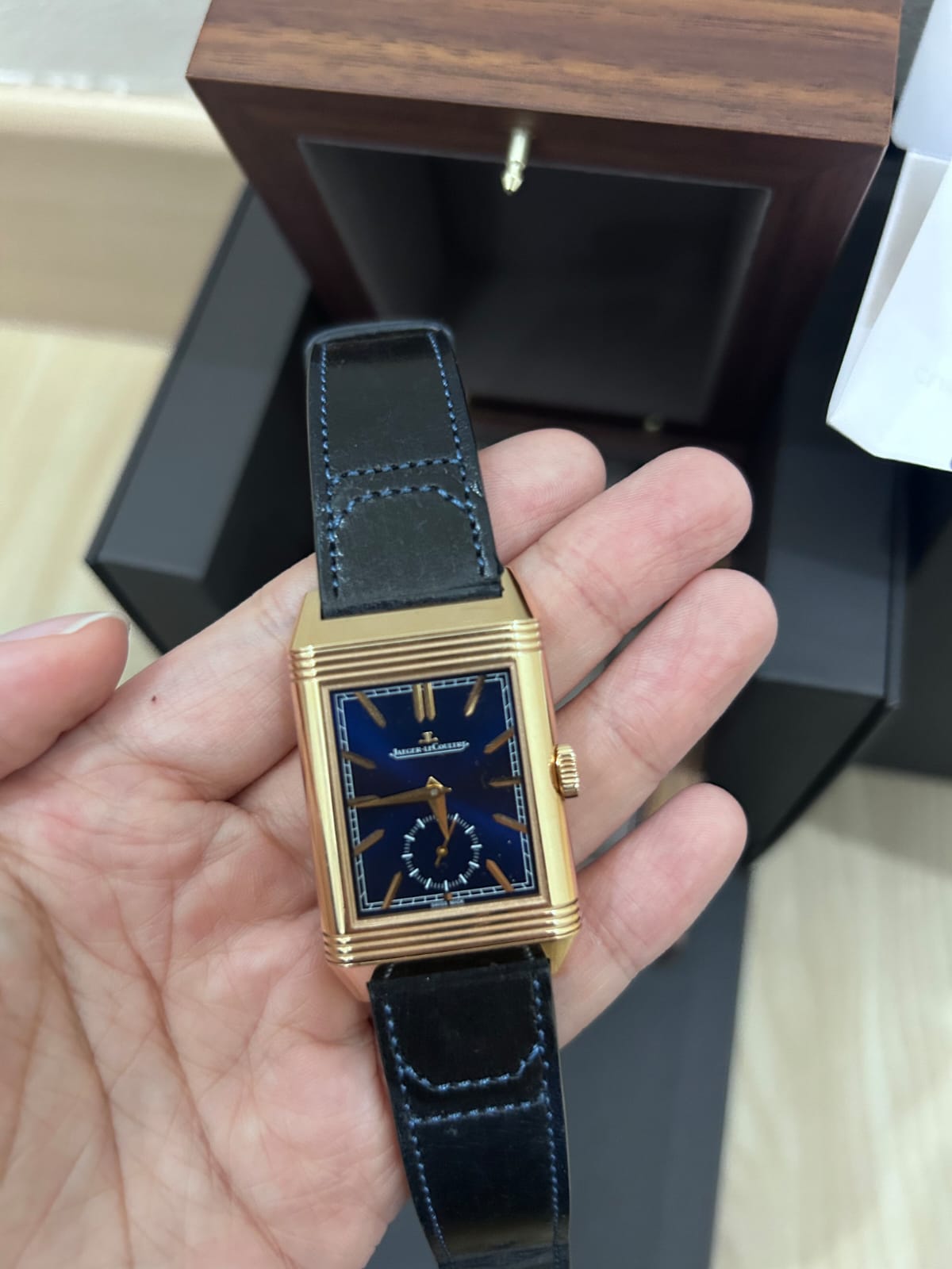 REVERSO TRIBUTE ROSEGOLD DUOFACE SMALL SECONDS BLUE (2025)
