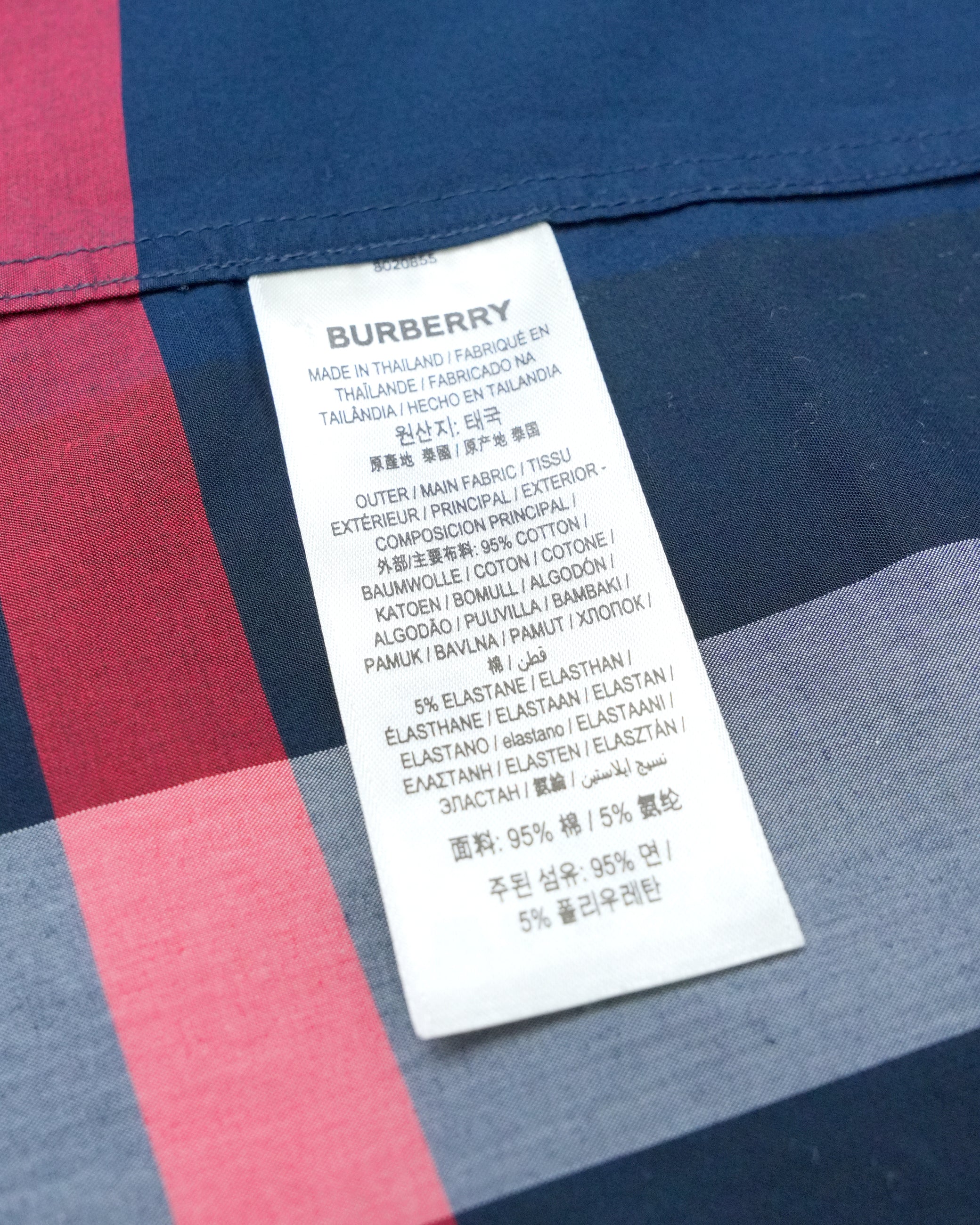 COTTON SHIRT NAVY BLUE - SIZE L