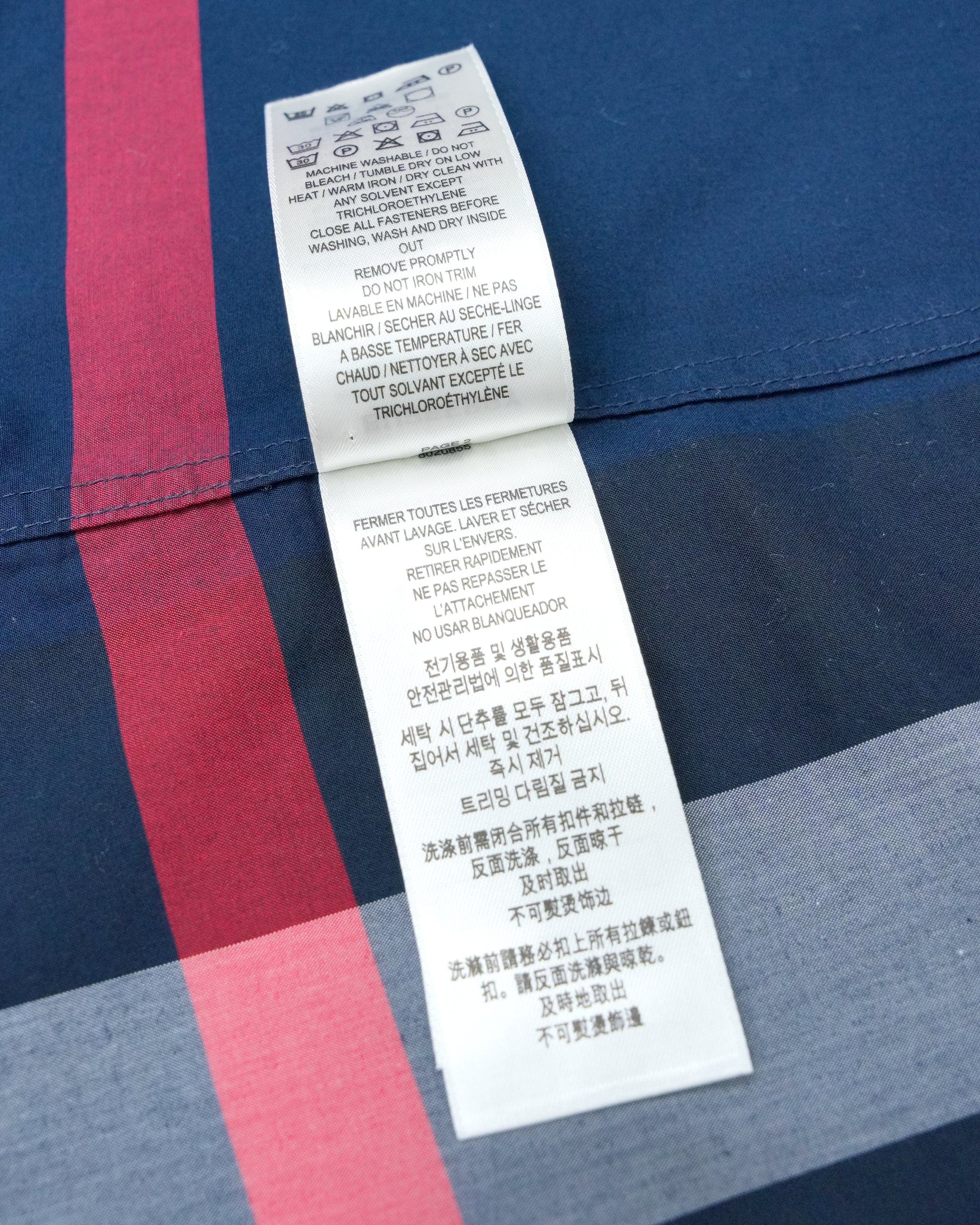 COTTON SHIRT NAVY BLUE - SIZE L