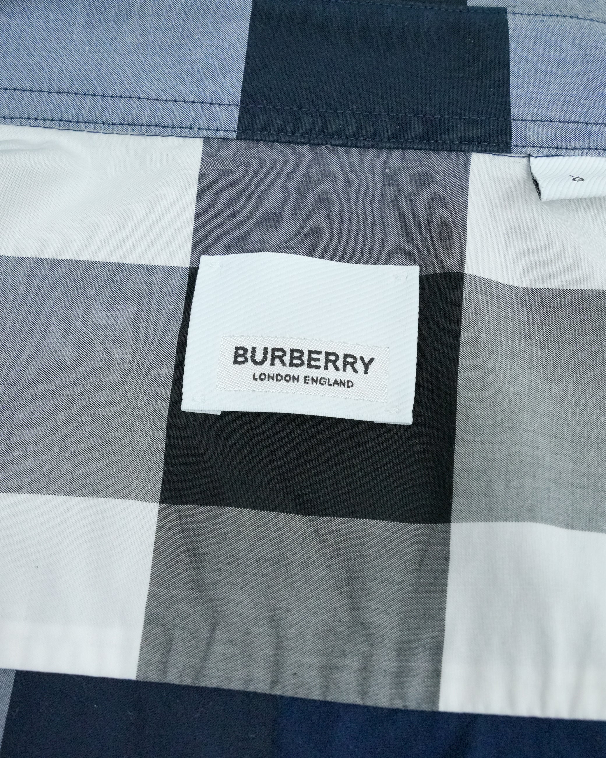 COTTON SHIRT NAVY BLUE - SIZE L