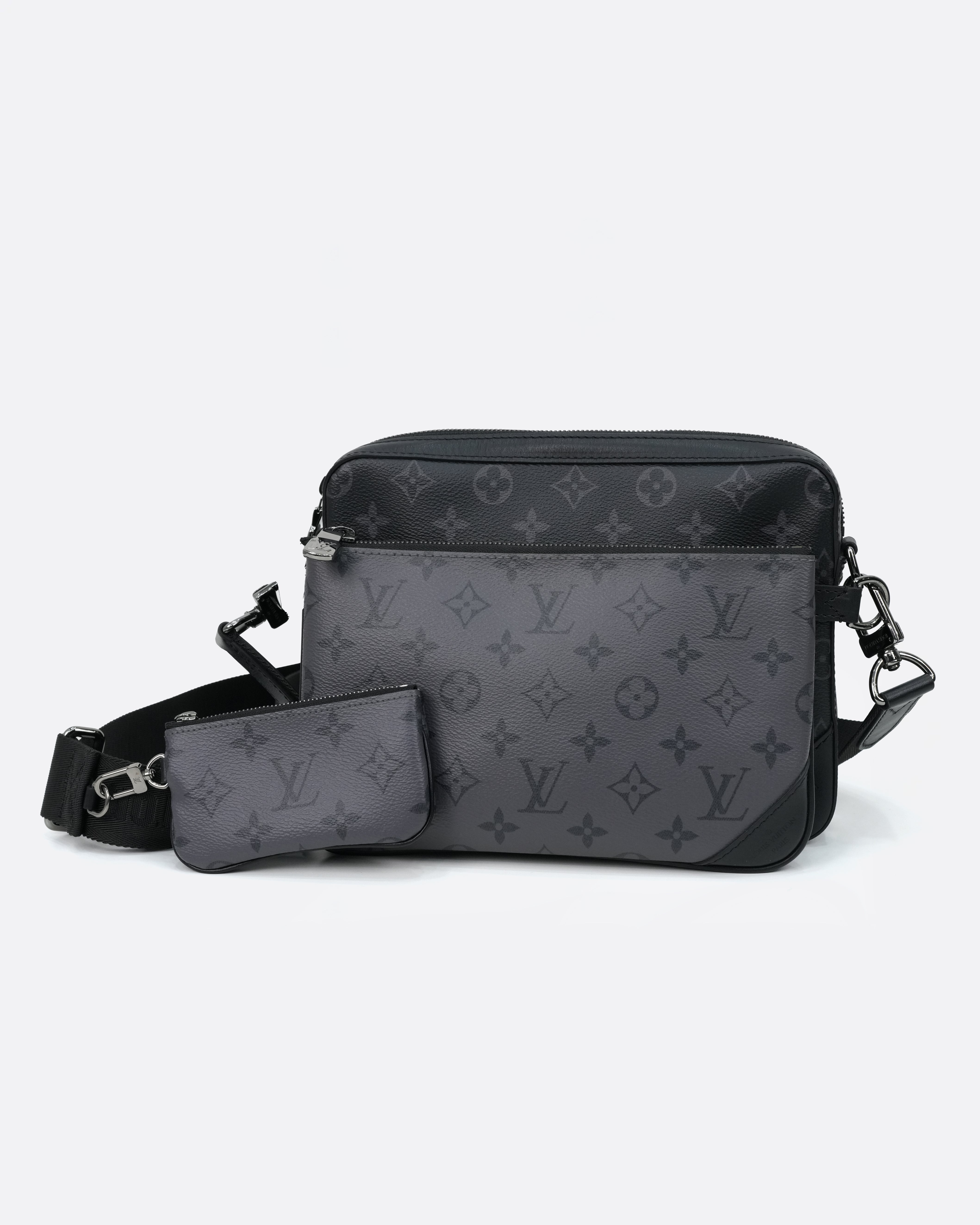 MONOGRAM ECLIPSE TRIO MESSENGER BLACK