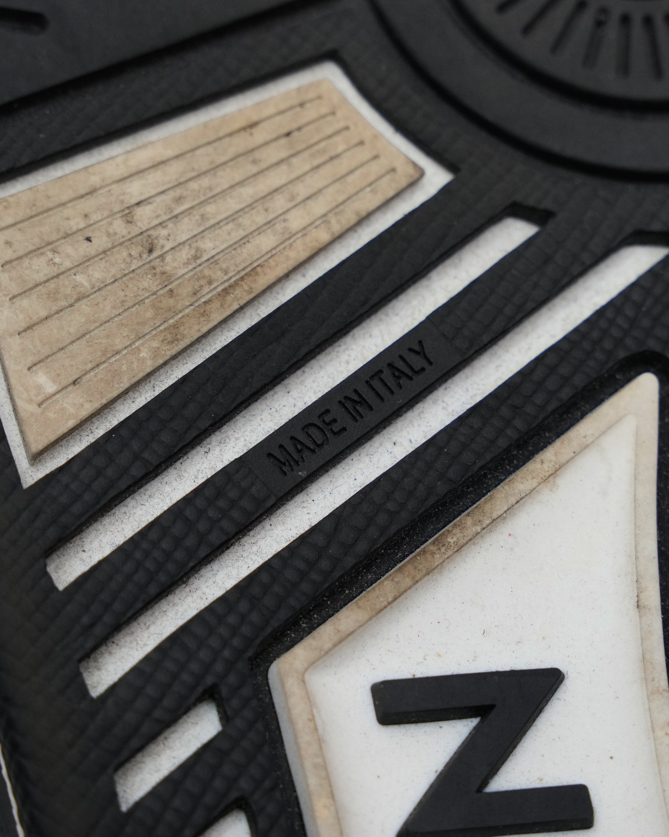 TRAINER LINE 2024 DENIM SNEAKERS DAMIER LOGO BLACK - SIZE 8