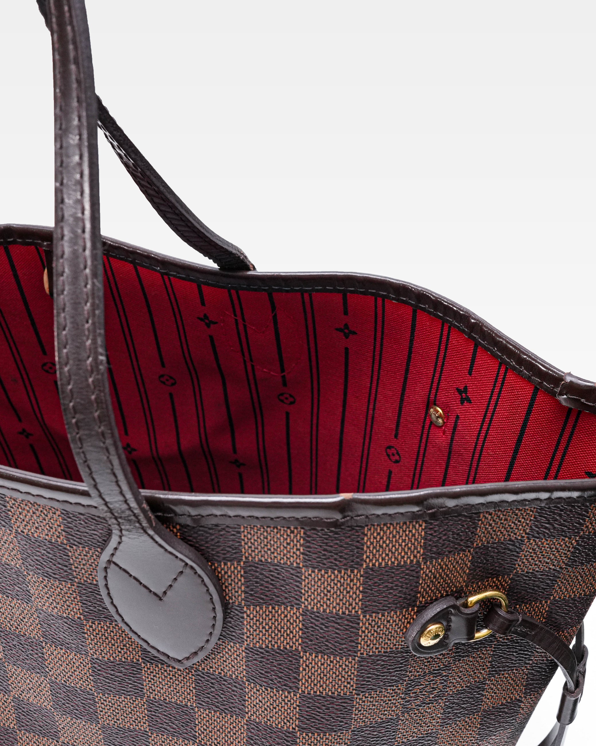 NEVERFULL MM DAMIER EBENE TOTEBAG BROWN