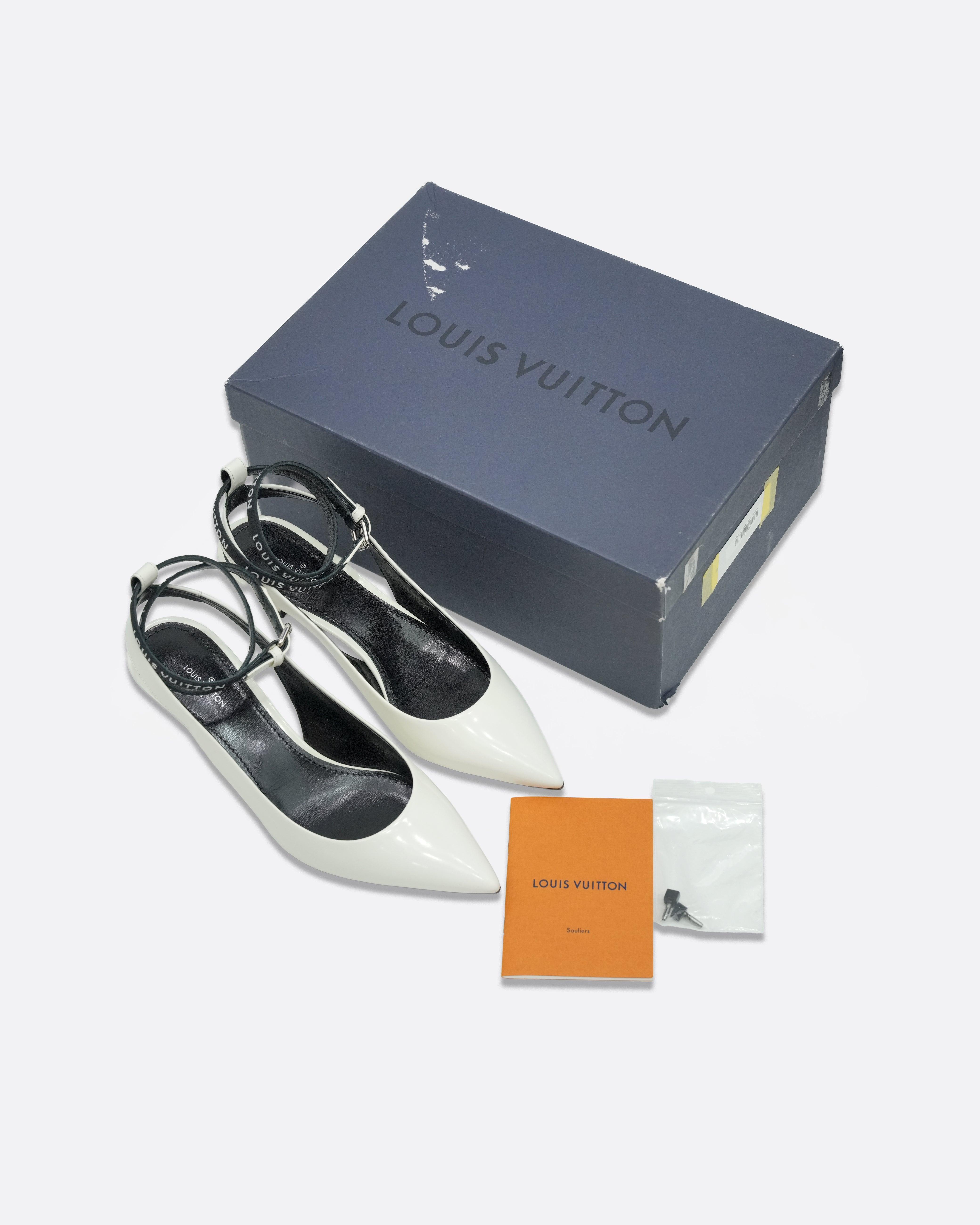 CALL BACK OPEN BACK PUMPS WHITE – SIZE 37