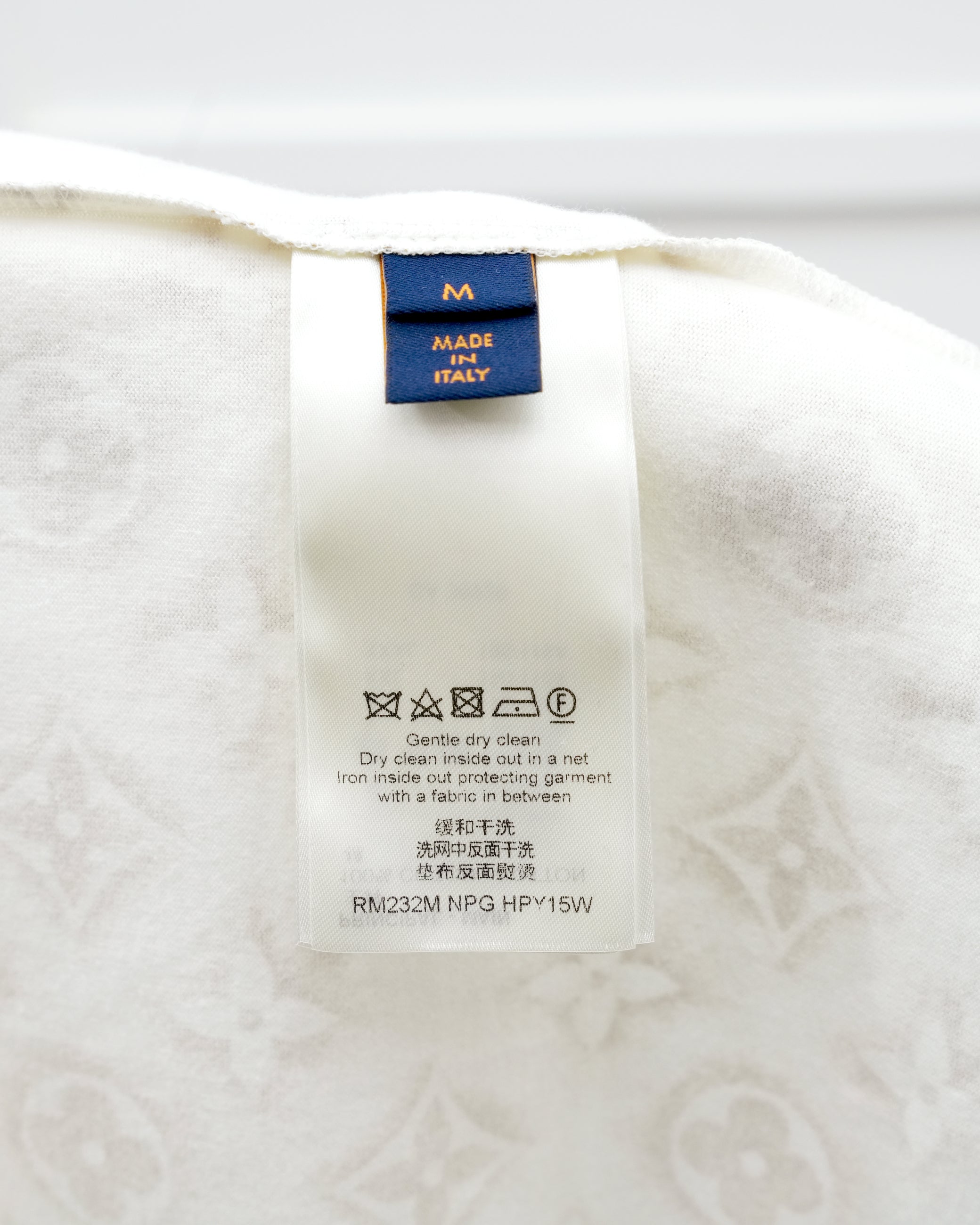 23AW COTTON T-SHIRT WHITE MONOGRAM SIZE M