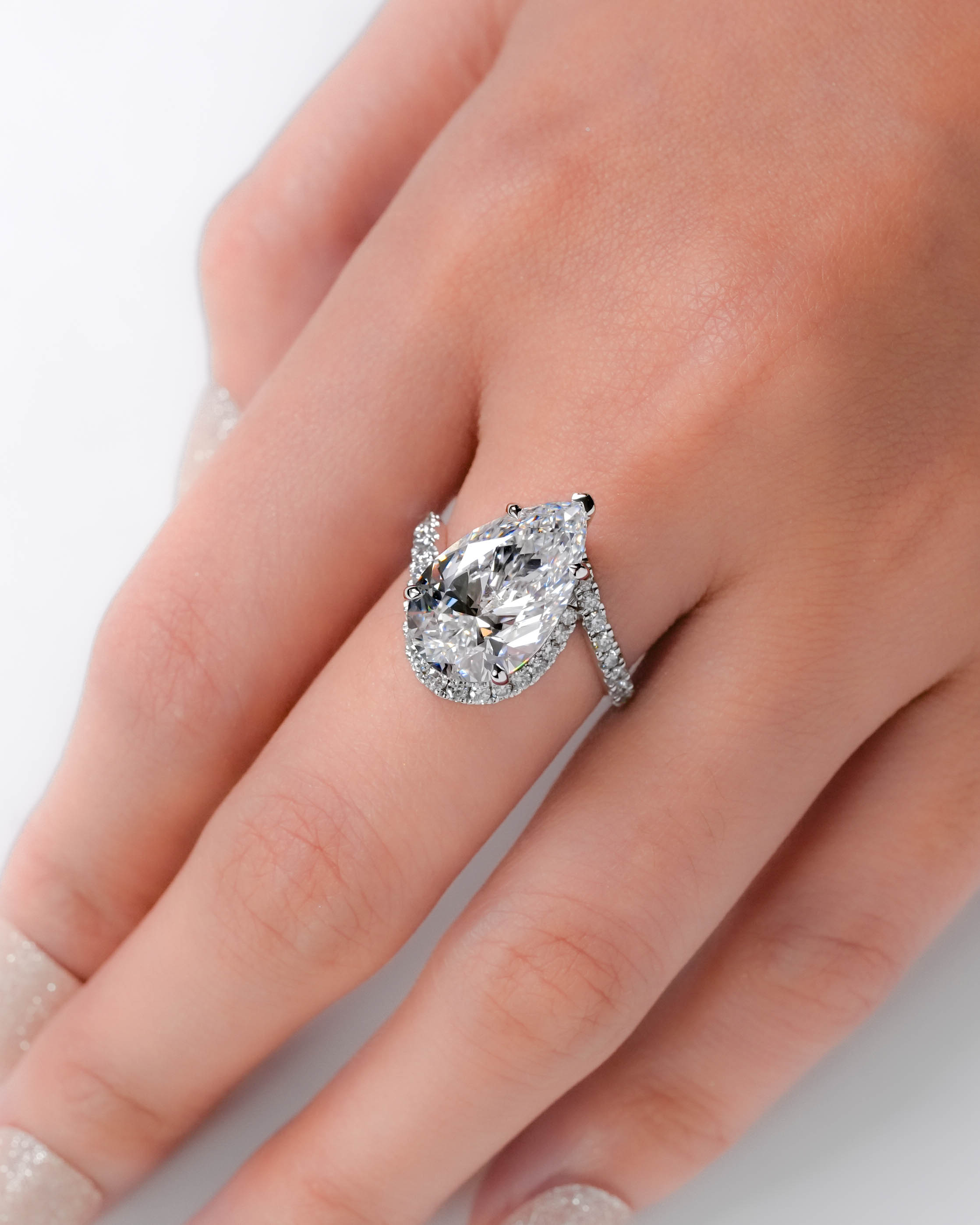 Lab Grown Diamond Ring Pear