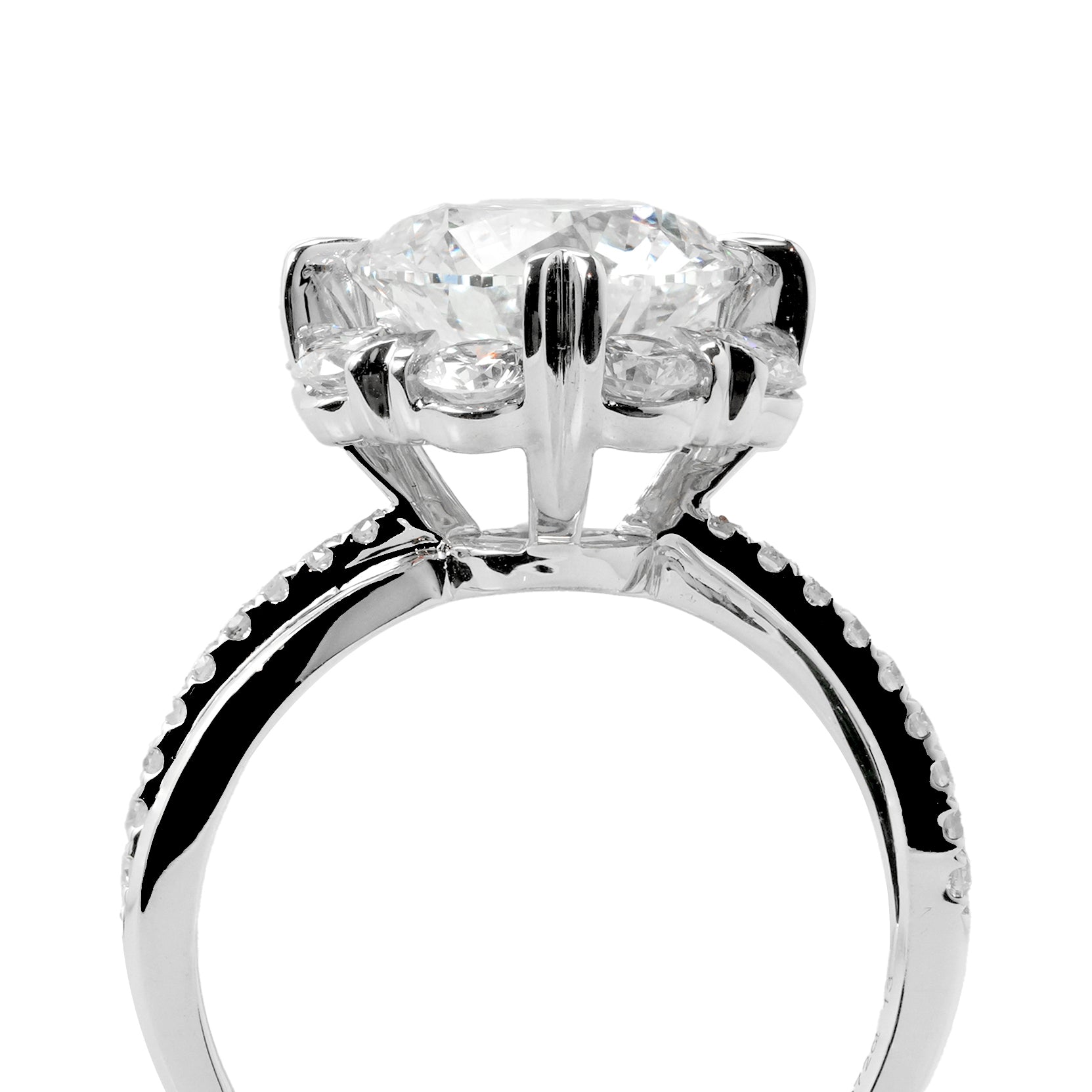 Harga Lab Grown Diamond Split Shank Ring Round