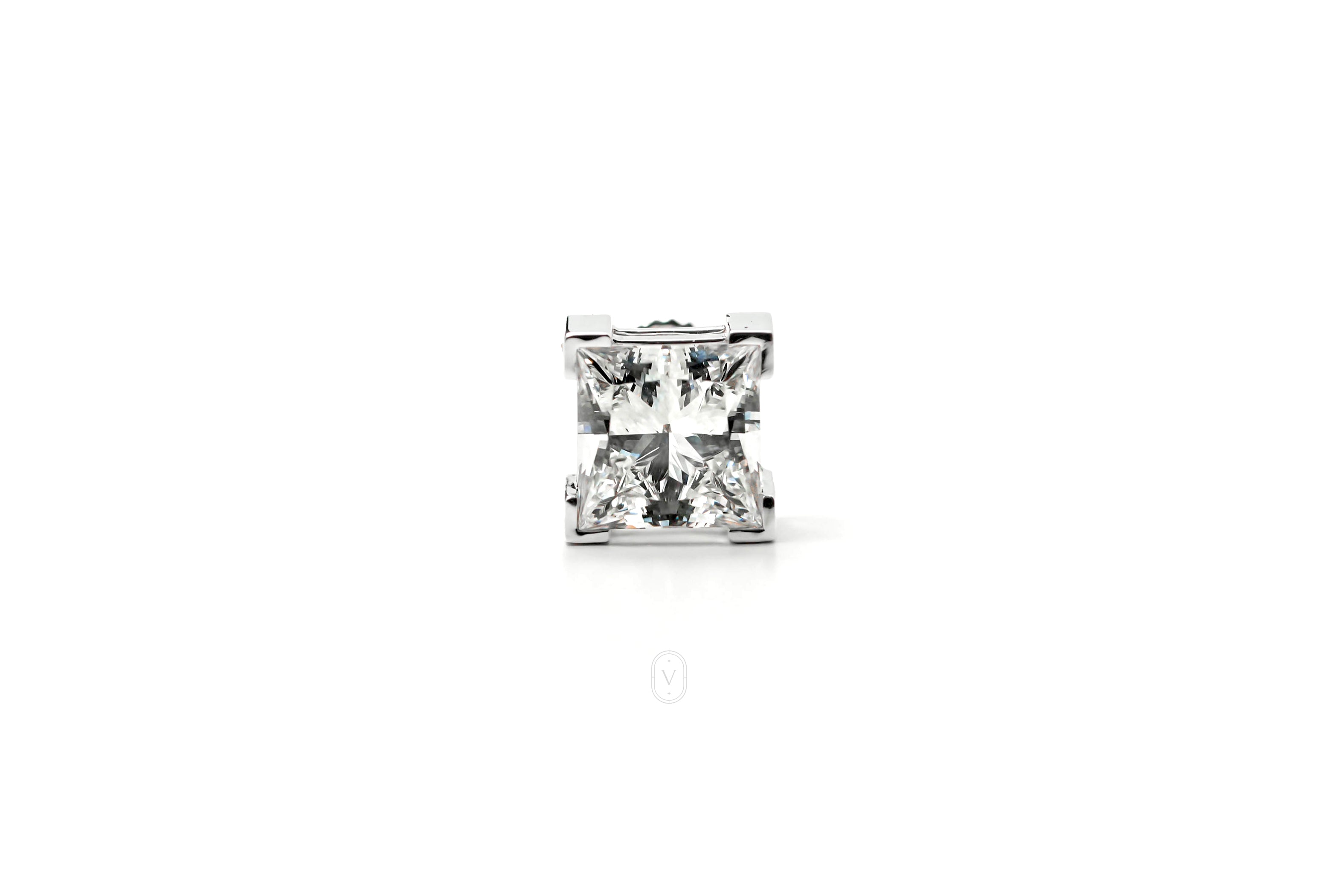 Harga Lab Grown Diamond Stud Earrings Whitegold