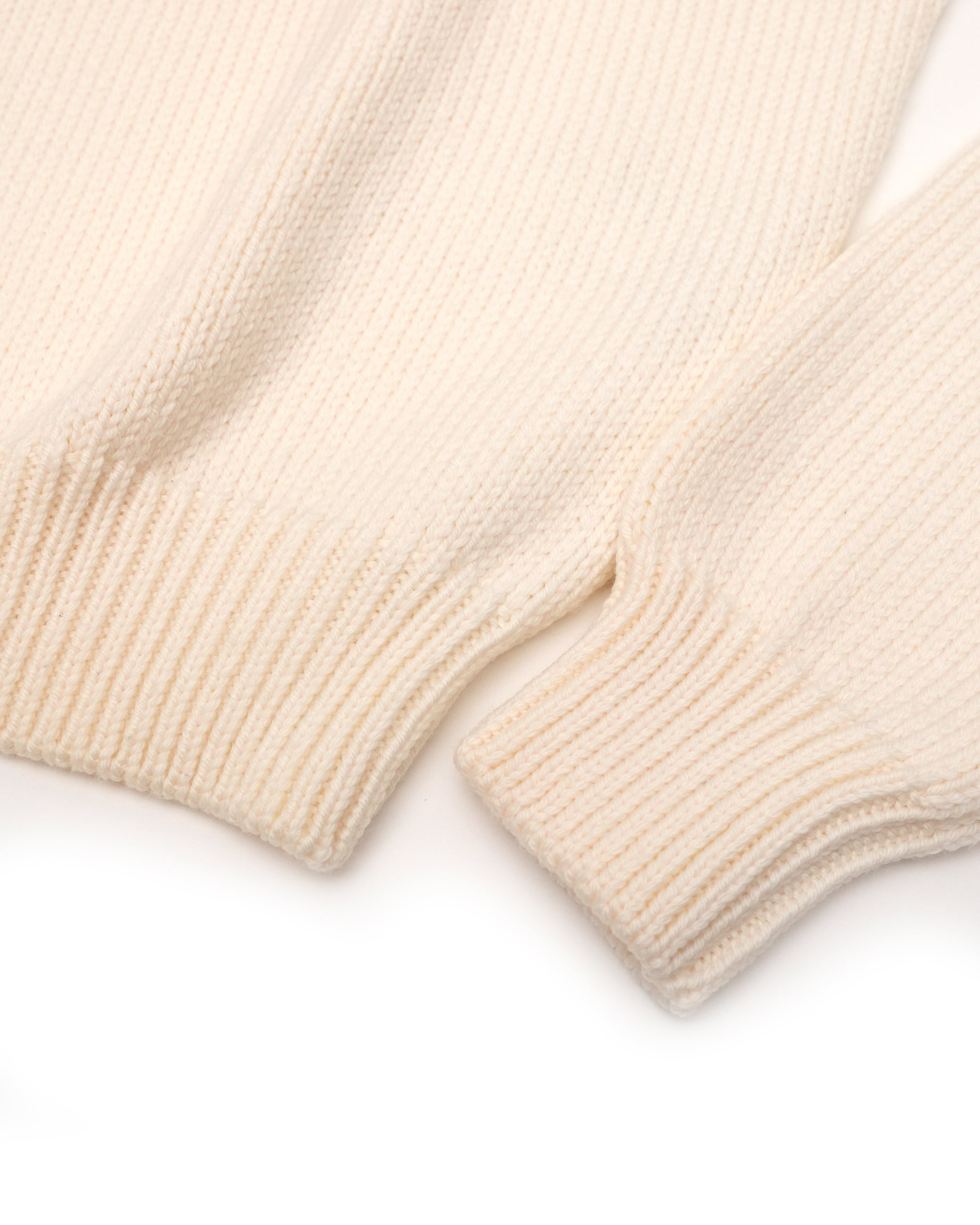 CARDIGAN WHITE WITH BRAIDED DETAILS - SIZE S