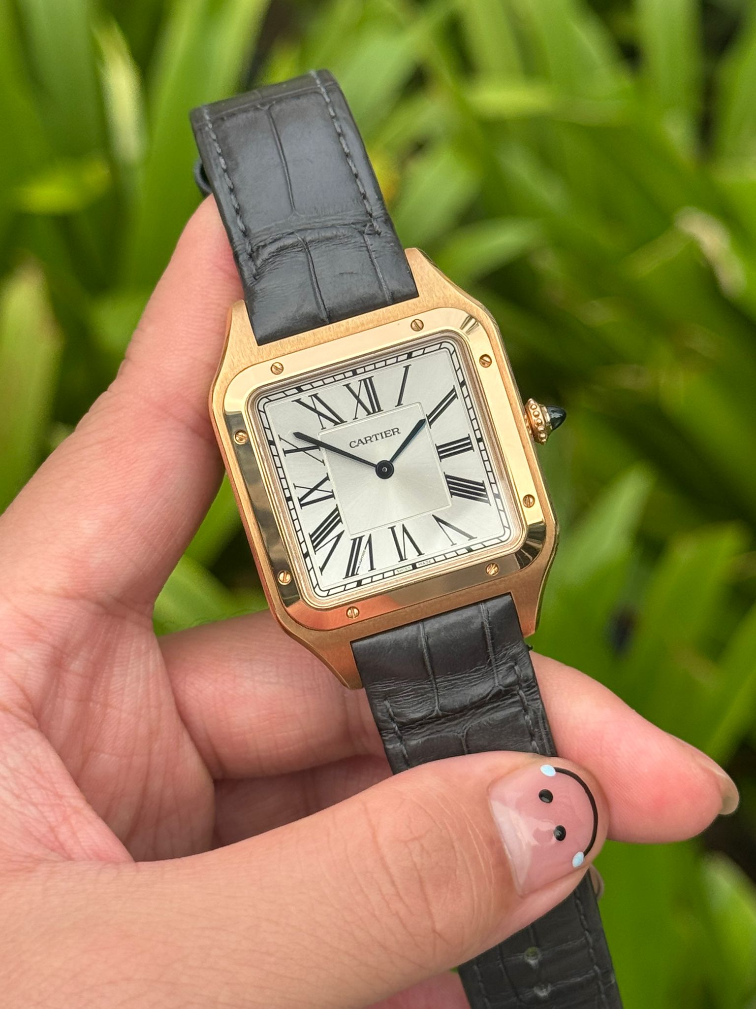 SANTOS DUMONT XL ROSEGOLD SILVER DIAL (2020)