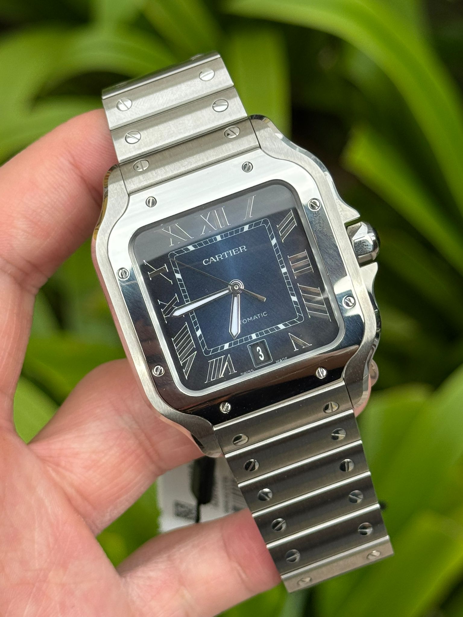 SANTOS DE CARTIER L BLUE DIAL (2024)