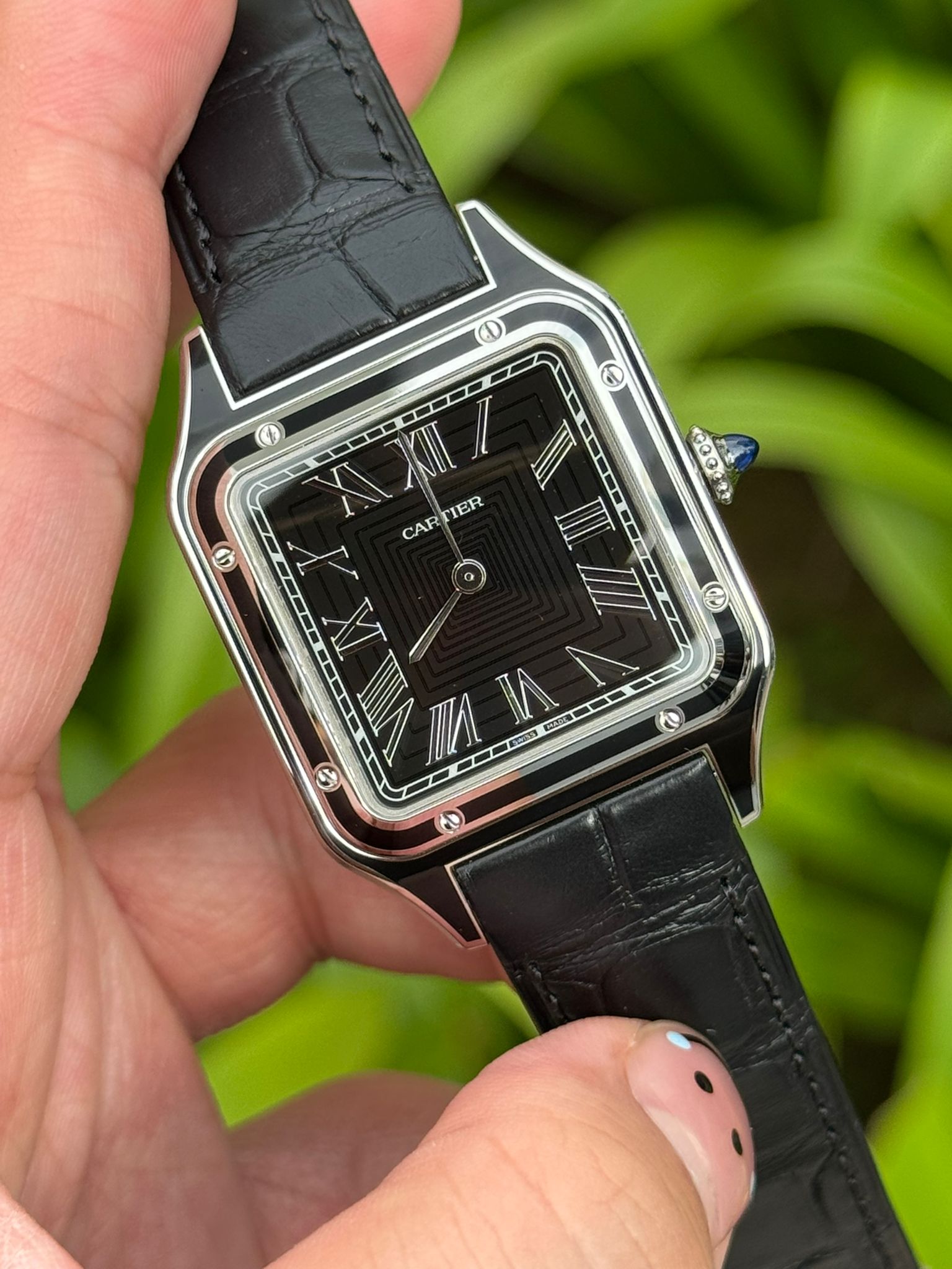 SANTOS DUMONT L BLACK LACQUER DIAL (2025)