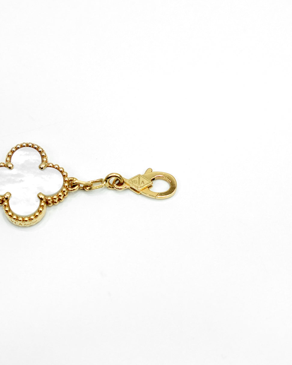 VINTAGE ALHAMBRA 5-MOTIFS MOTHER OF PEARL BRACELET (2024)