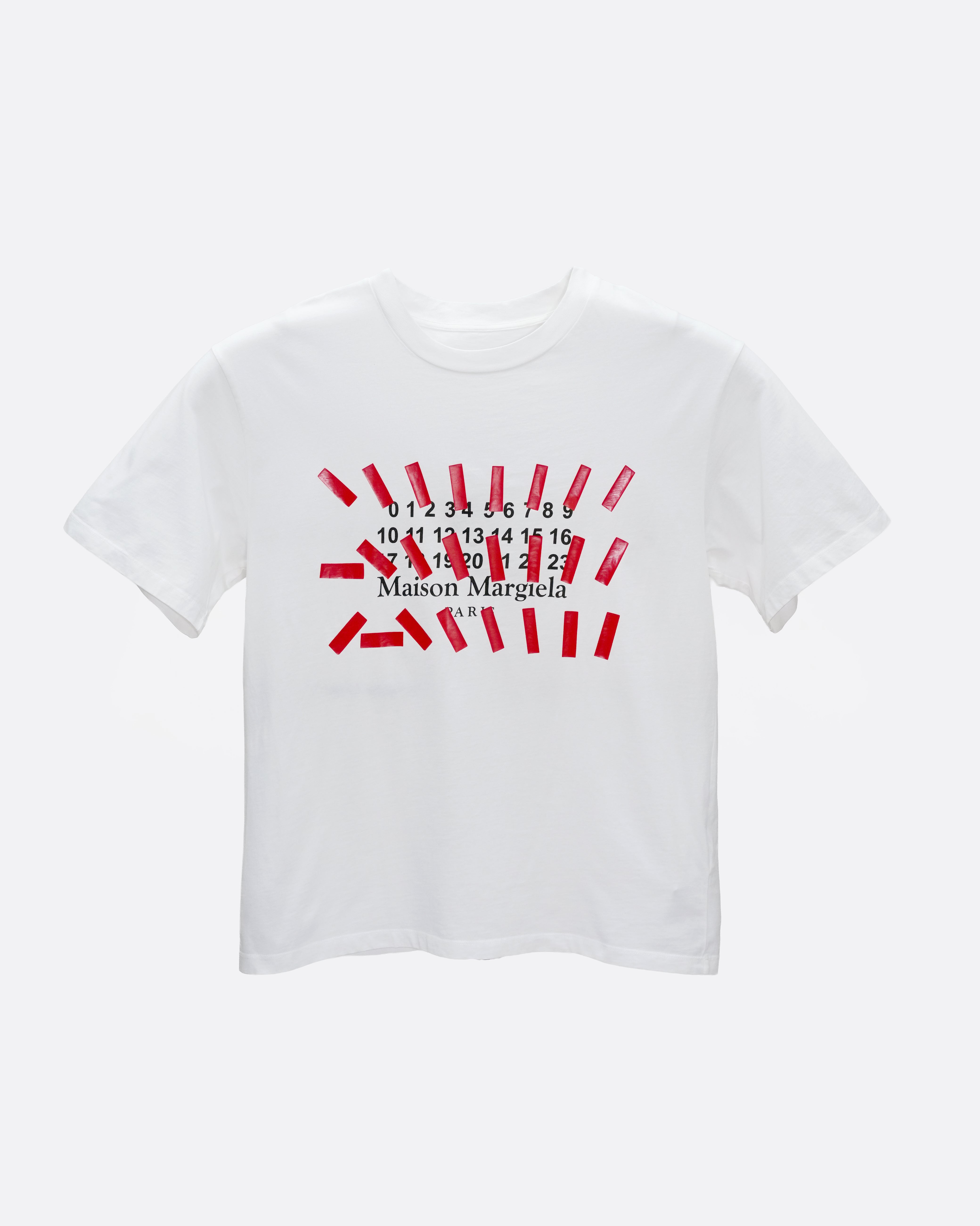 TAPE PRINT OVERSIZED T-SHIRT