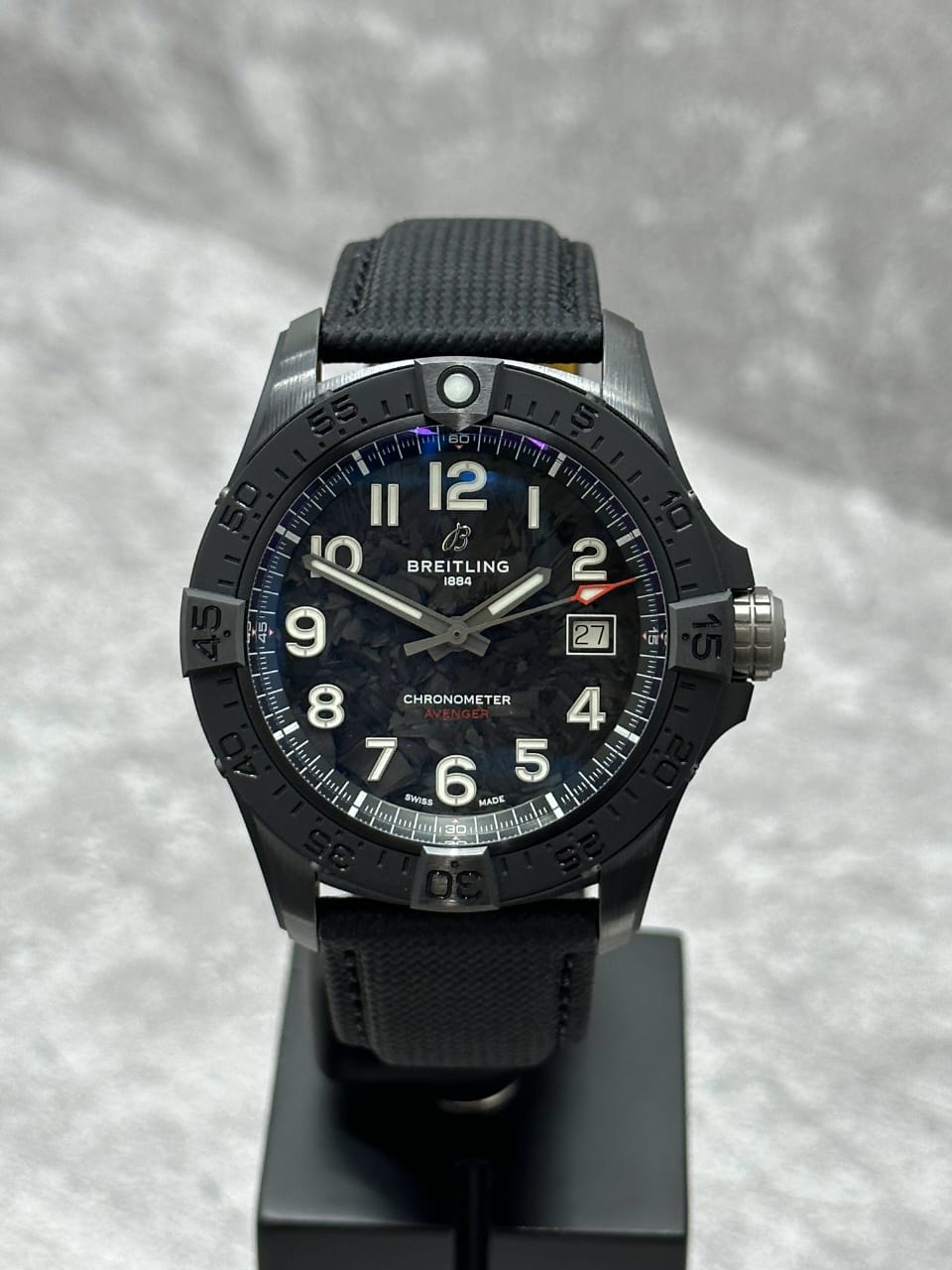 AVENGER 42 NIGHT MISSION CERAMIC BLACK MILITARY UNIFORM SHADES DIAL (2025)