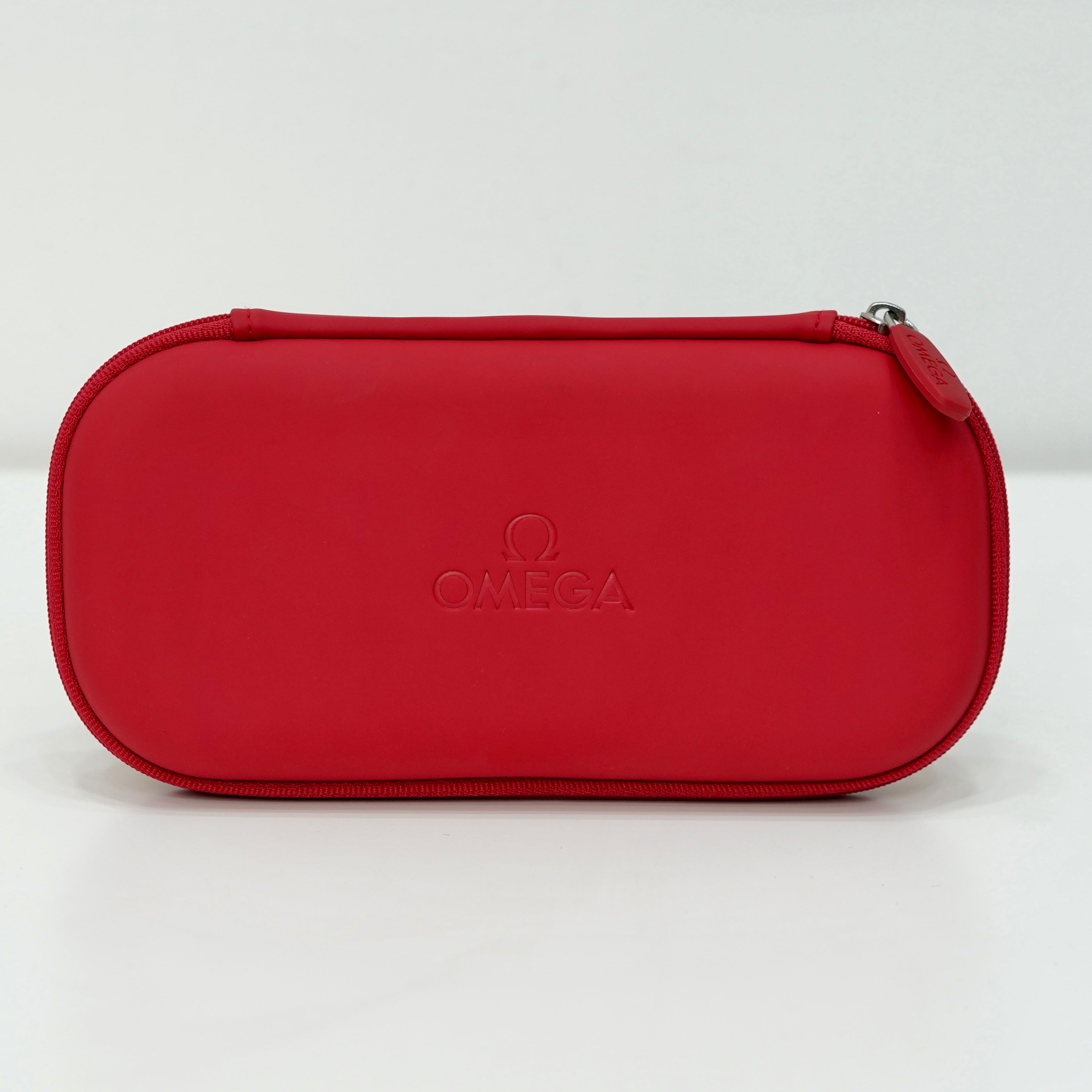 RED WATCH TRAVEL CASE HOLD 2 WATCHES