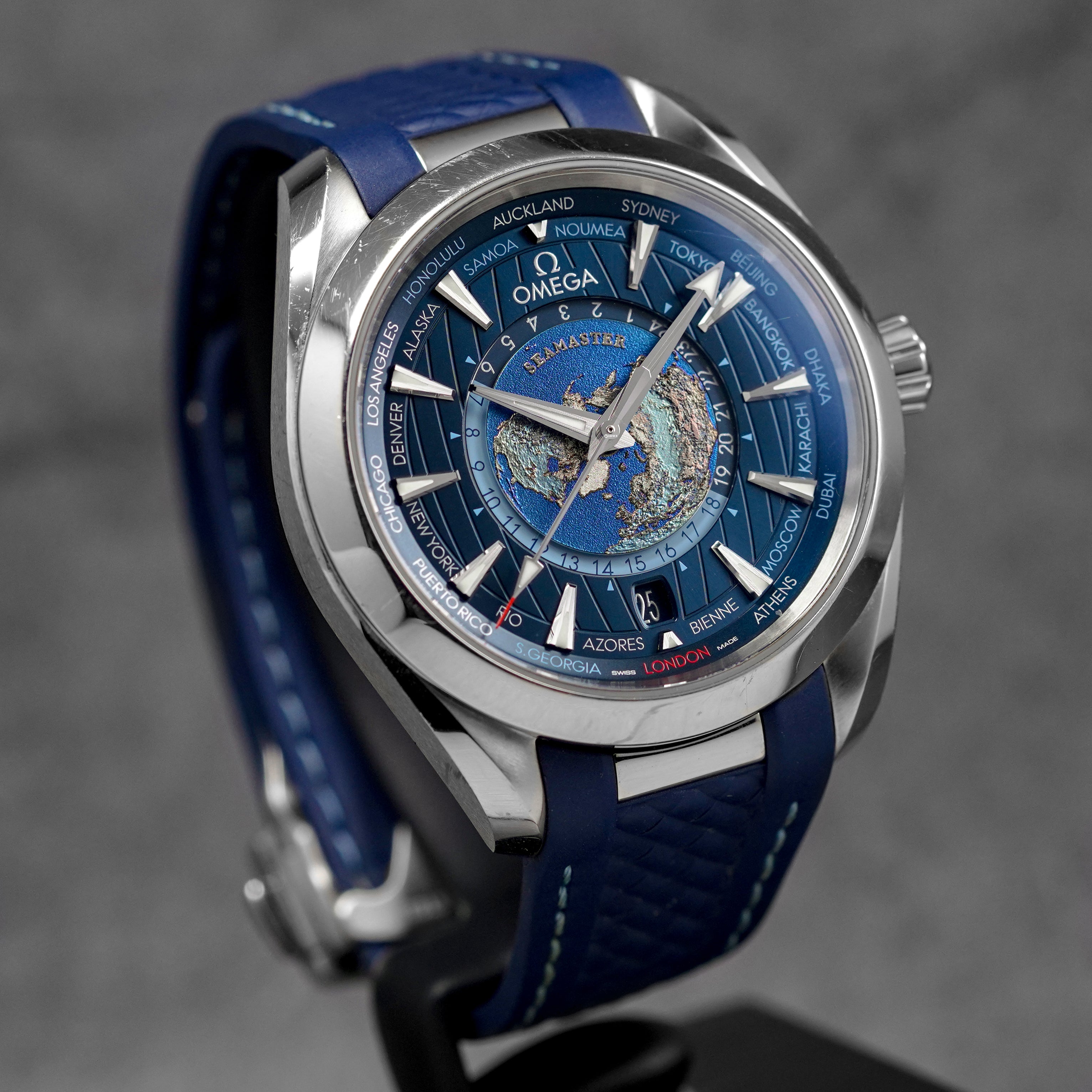 Harga Omega Seamaster Aqua Terra Worldtimer Blue
