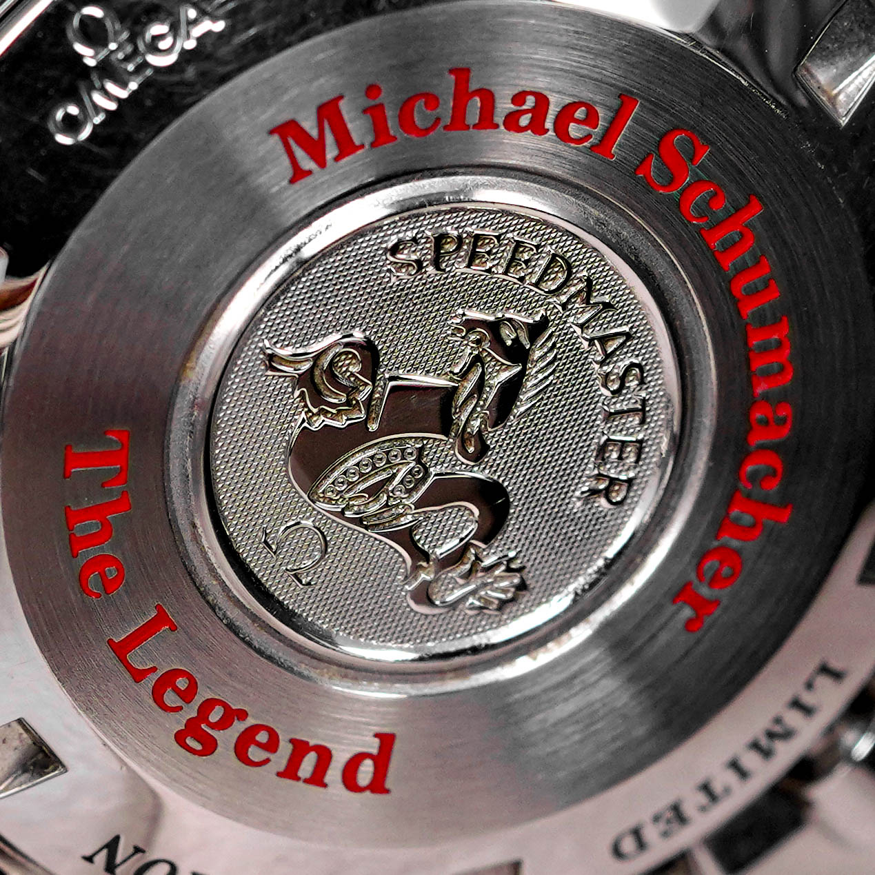 SPEEDMASTER SCHUMACHER 'THE LEGEND' PANDA DIAL LIMITED EDITION (UNDATED)