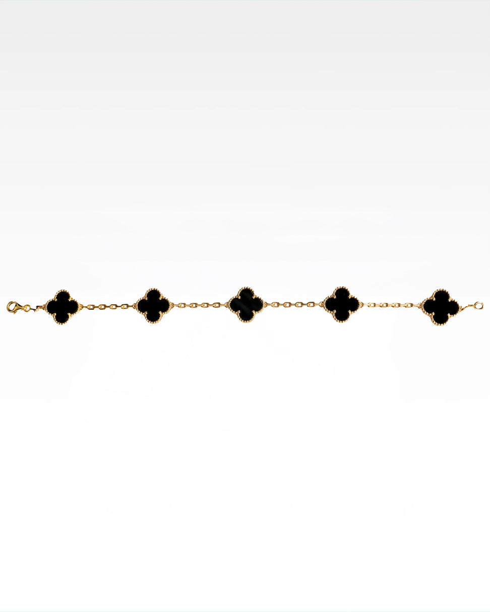 VINTAGE ALHAMBRA 5-MOTIFS ONYX BRACELET (2025)