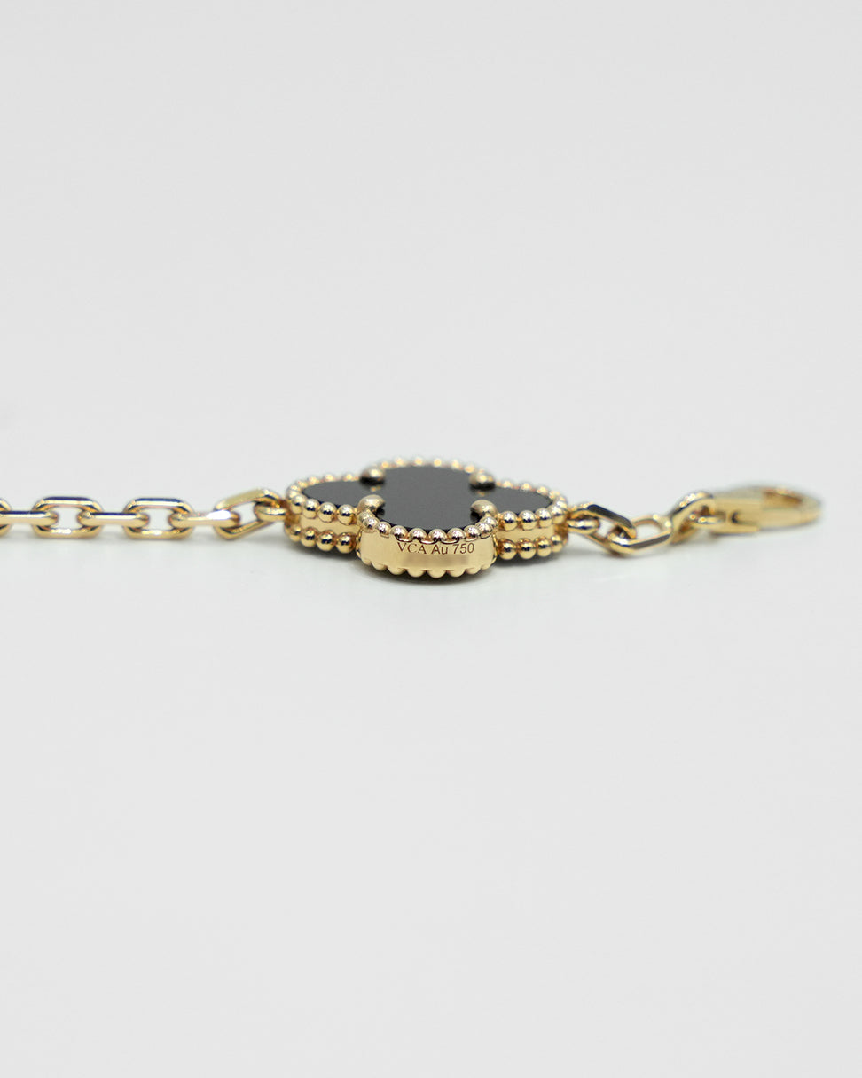 VINTAGE ALHAMBRA 5-MOTIFS ONYX BRACELET (2025)