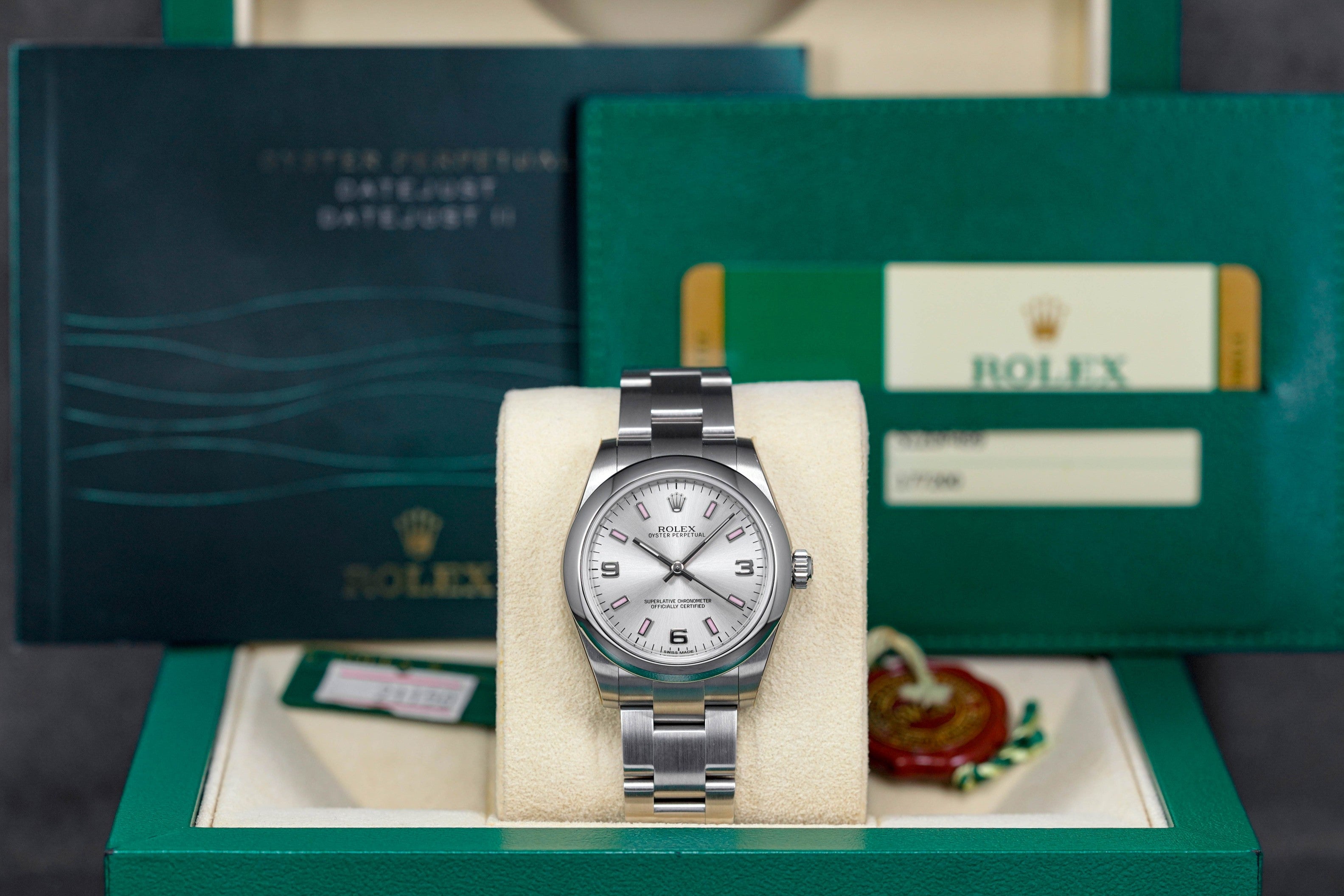 Oyster Perpetual Silver Pink