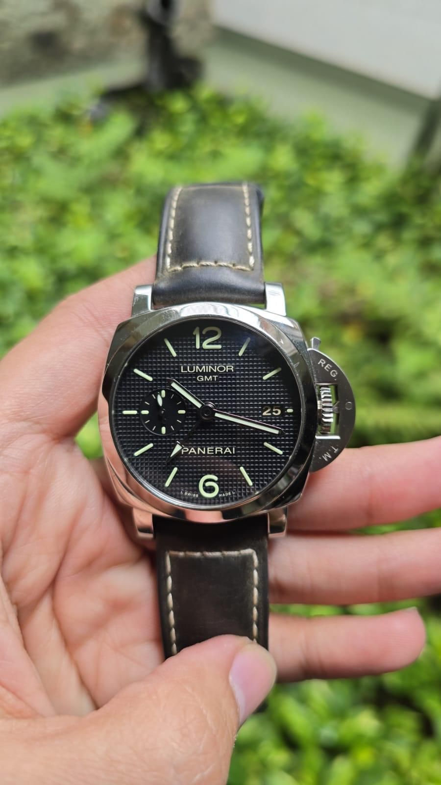 LUMINOR GMT 1950 3 DAYS 42MM PAM 535 HOBNAIL DIAL (2018)