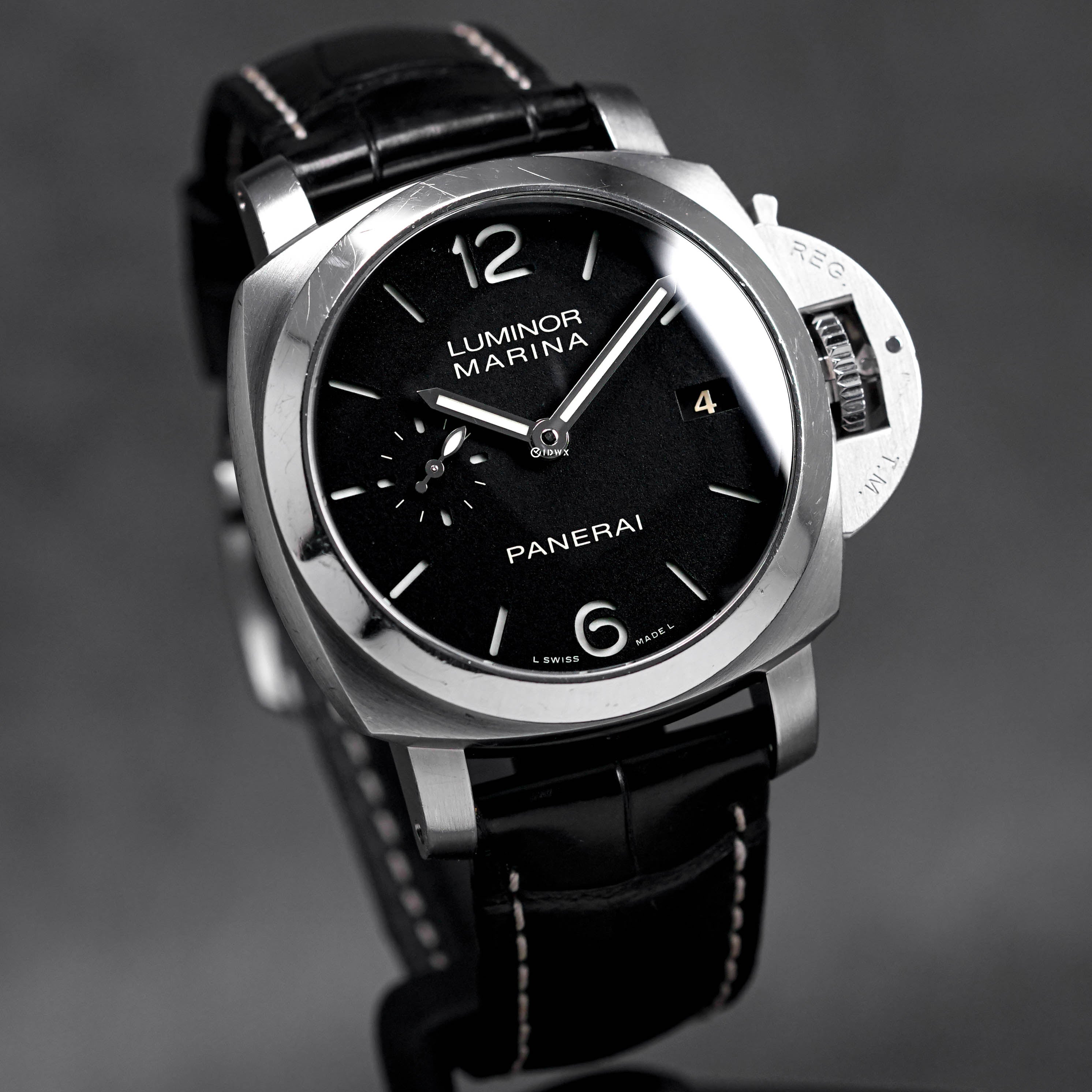 LUMINOR MARINA 1950 3 DAYS 42MM STEEL BLACK DIAL PAM 392 (2013)
