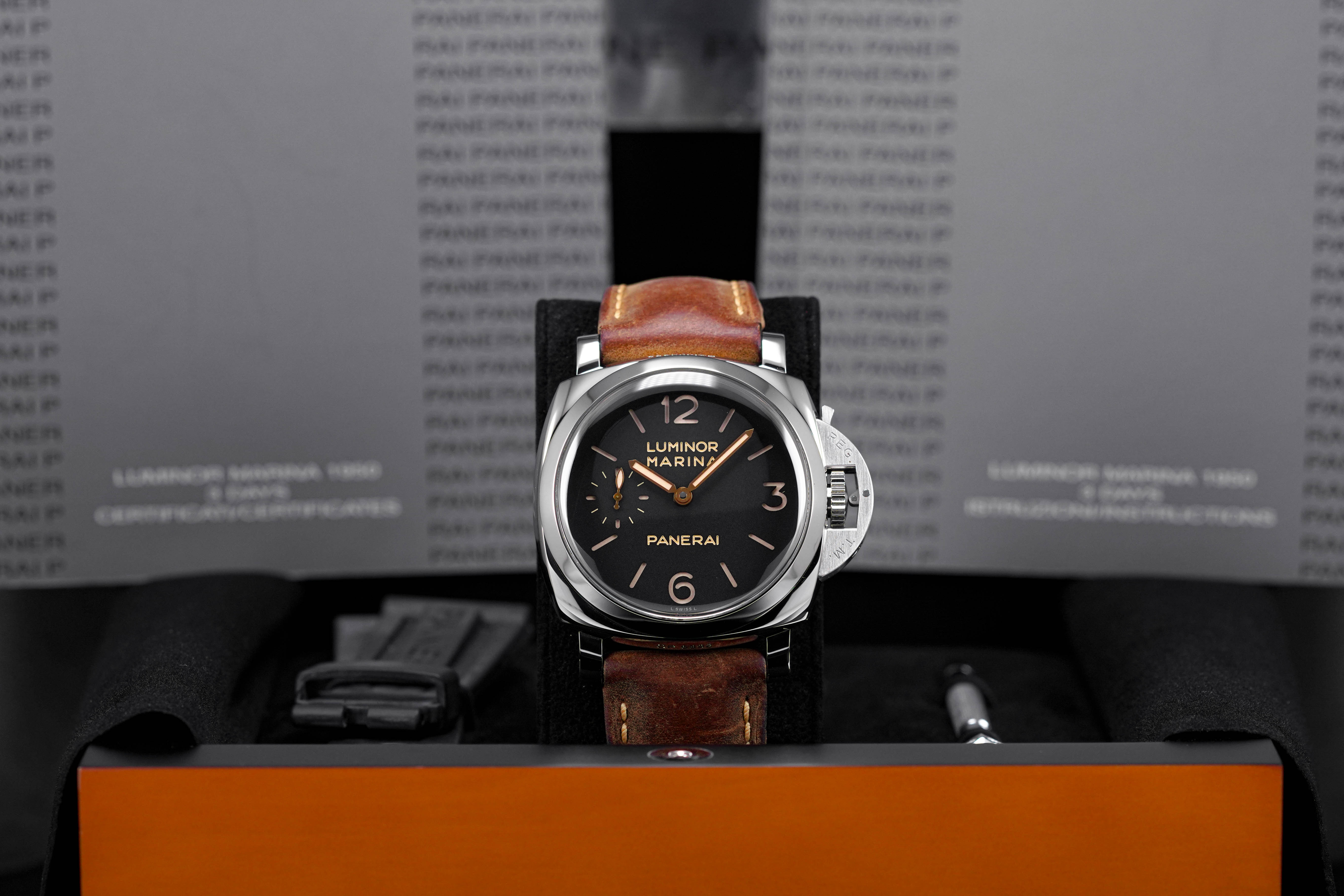 LUMINOR MARINA 1950 3 DAYS 47MM STEEL BLACK DIAL PAM 422 (2013)