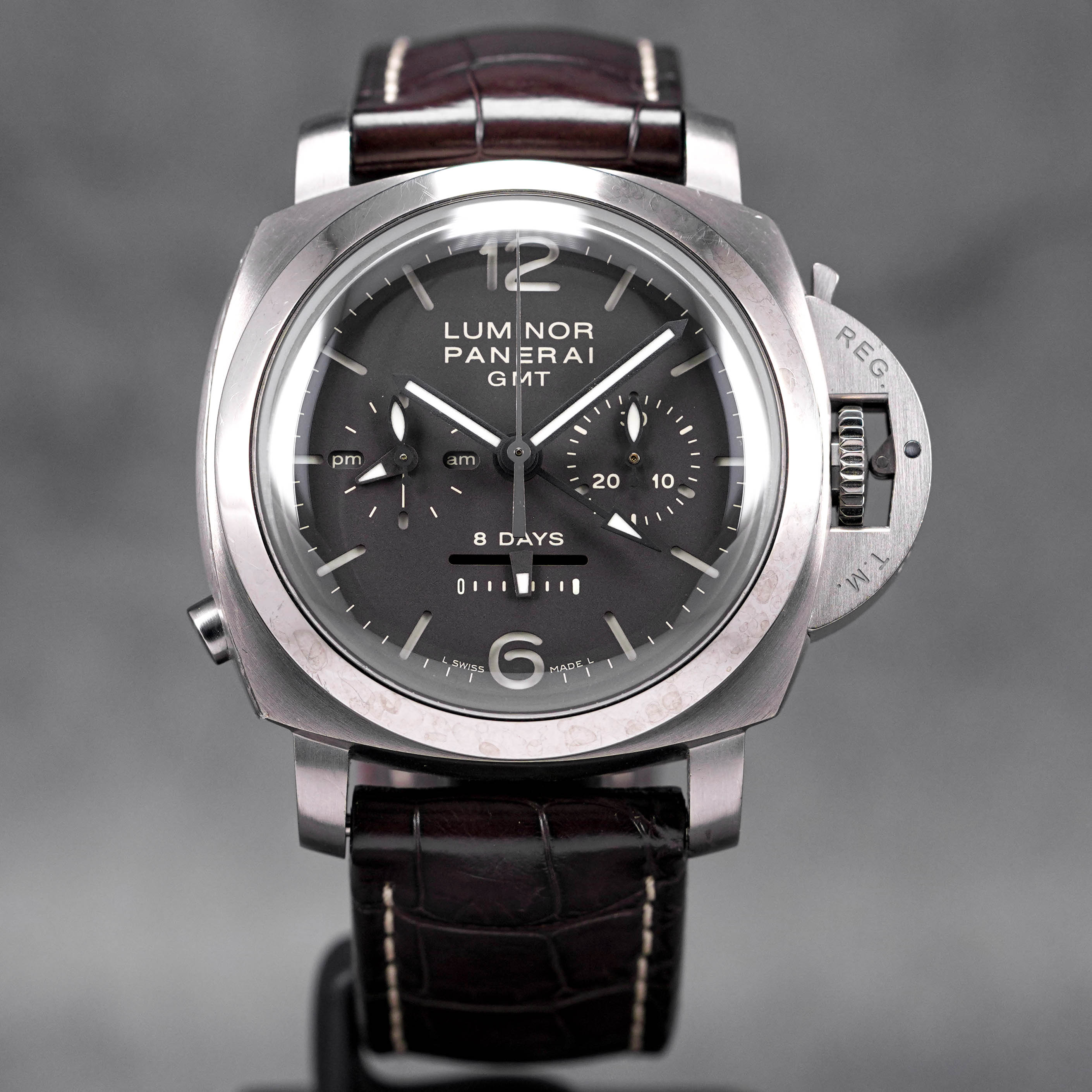 LUMINOR 1950 8 DAYS GMT CHRONOGRAPH MONOPULSANTE TITANIUM PAM 311 (2014)