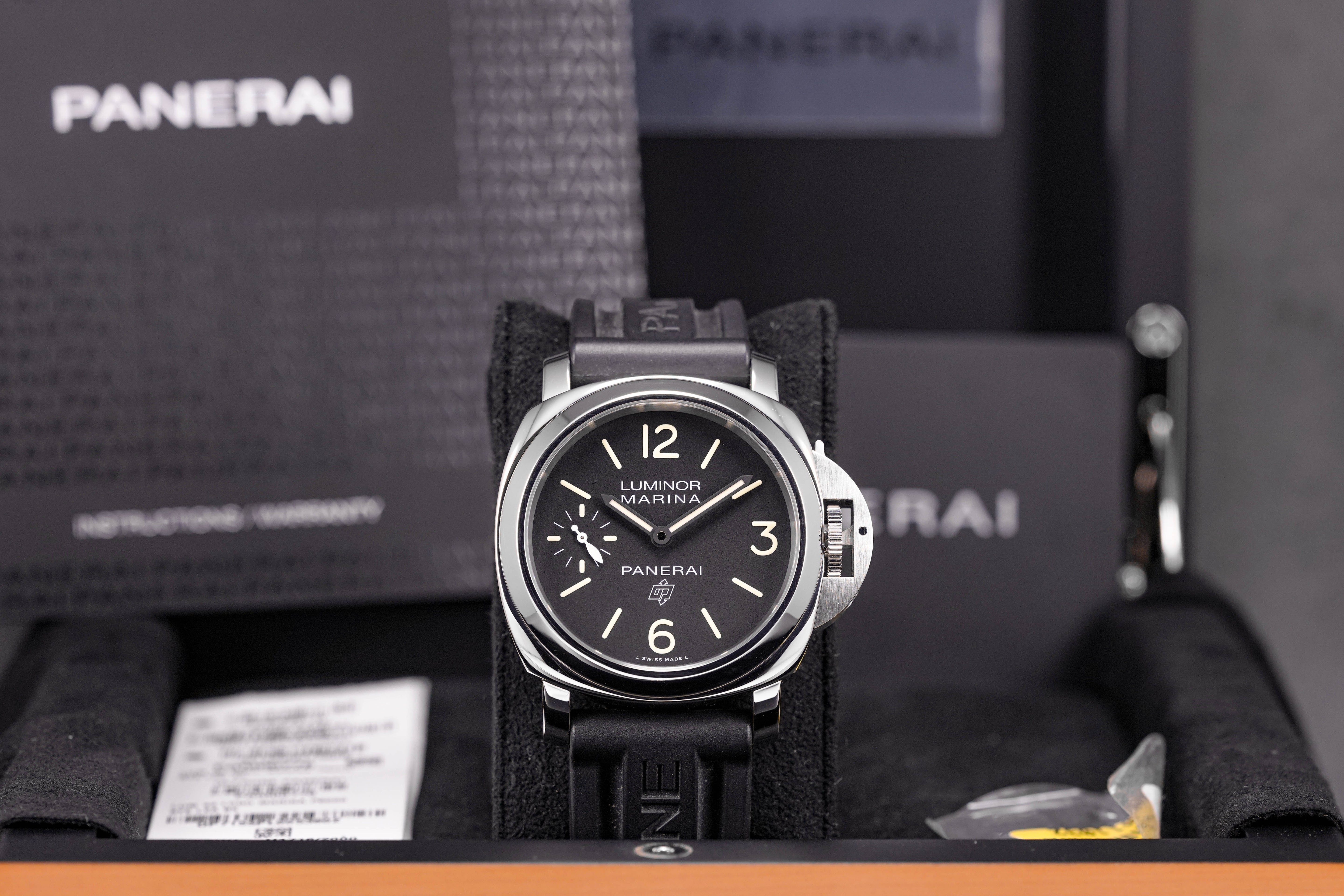 LUMINOR MARINA LOGO 3 DAYS STEEL BLACK DIAL PAM 776 (2019)