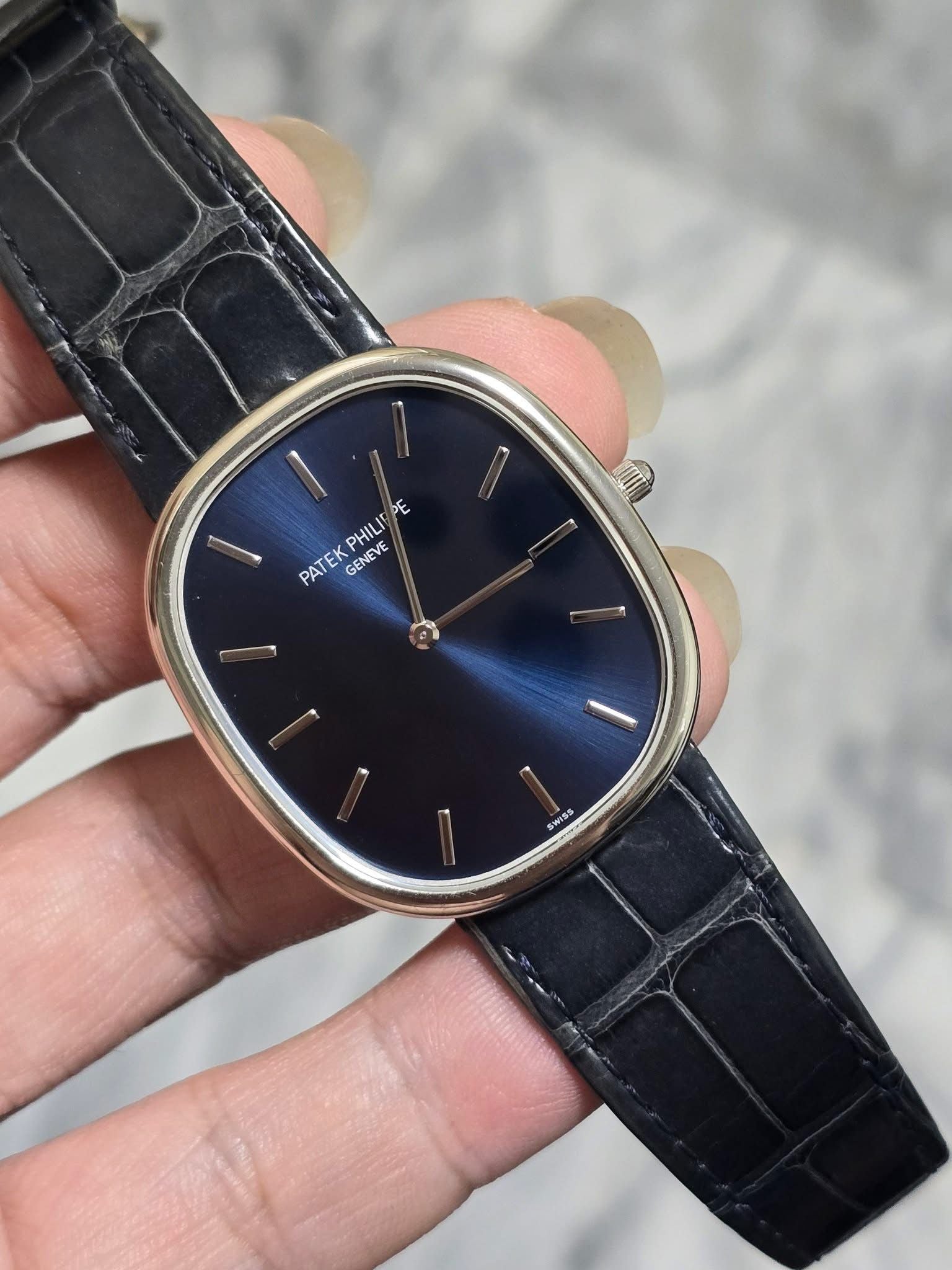 GOLDEN ELLIPSE 5738P PLATINUM BLUE DIAL (2023)