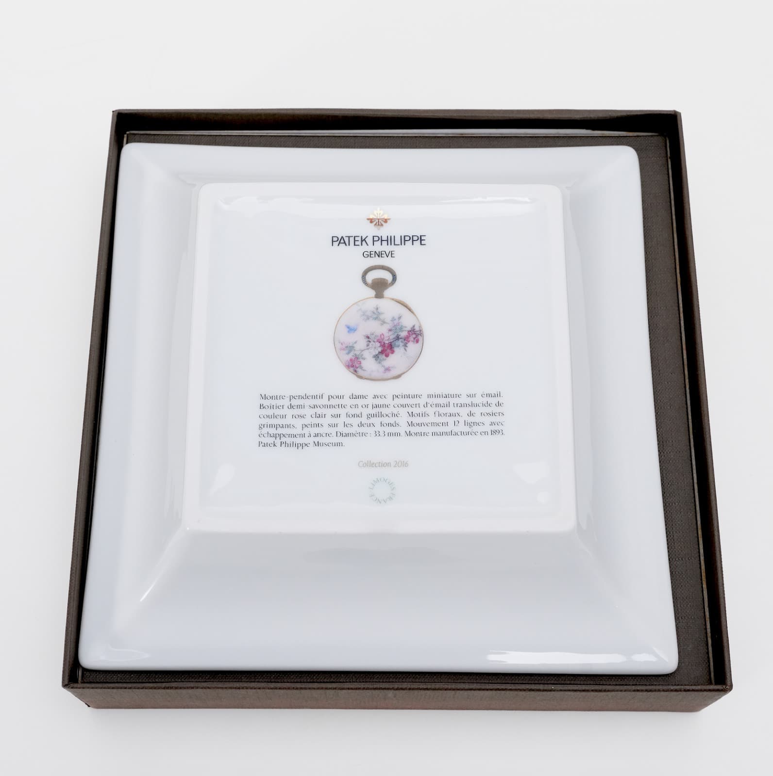 FLOWERS PORCELAIN JEWELRY TRAY (18,5CM X 18,5CM)