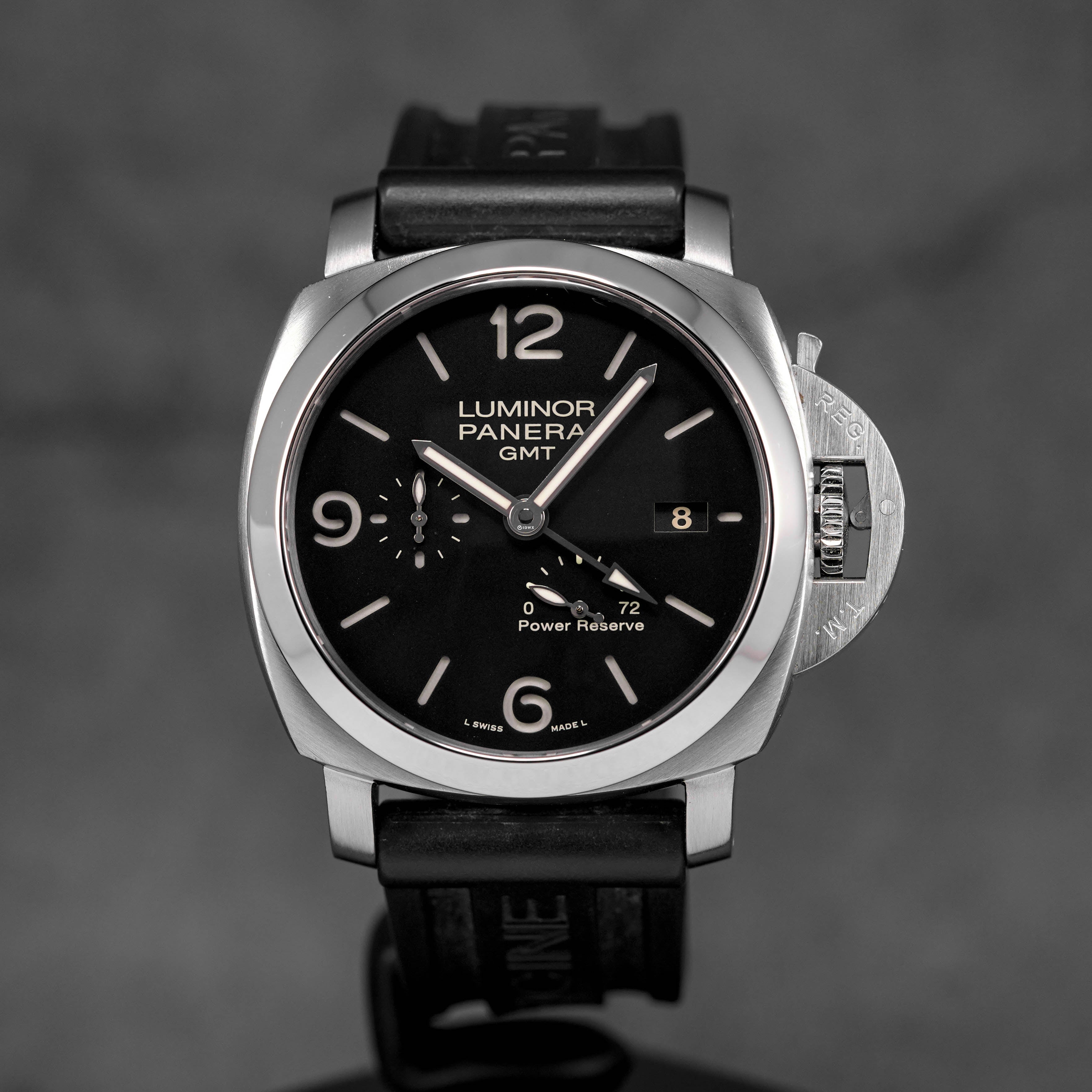 LUMINOR 1950 3 DAYS GMT 44MM BLACK DIAL PAM 321 (2015)