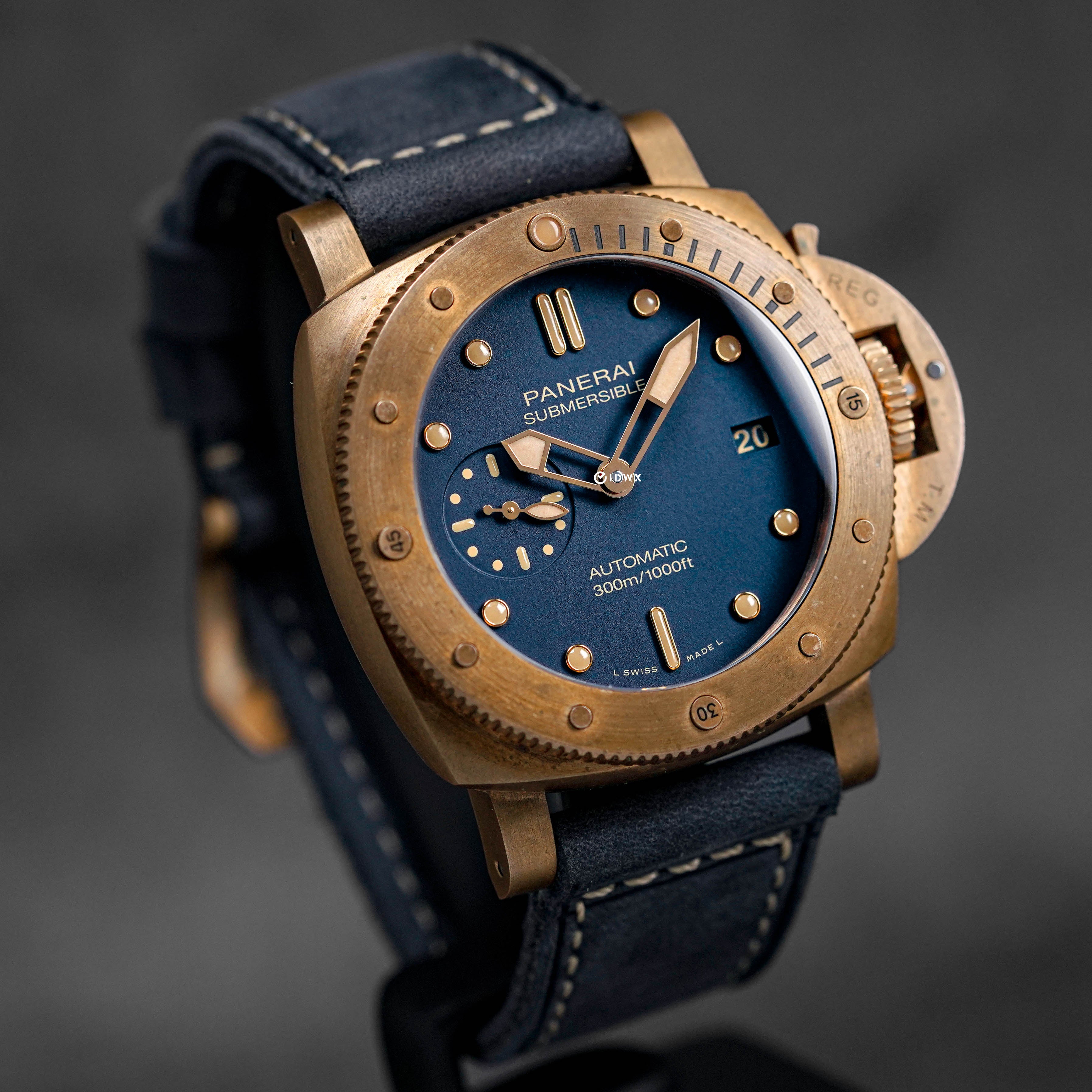 LUMINOR SUBMERSIBLE BRONZO BLU ABISSO PAM 1074 (2023)